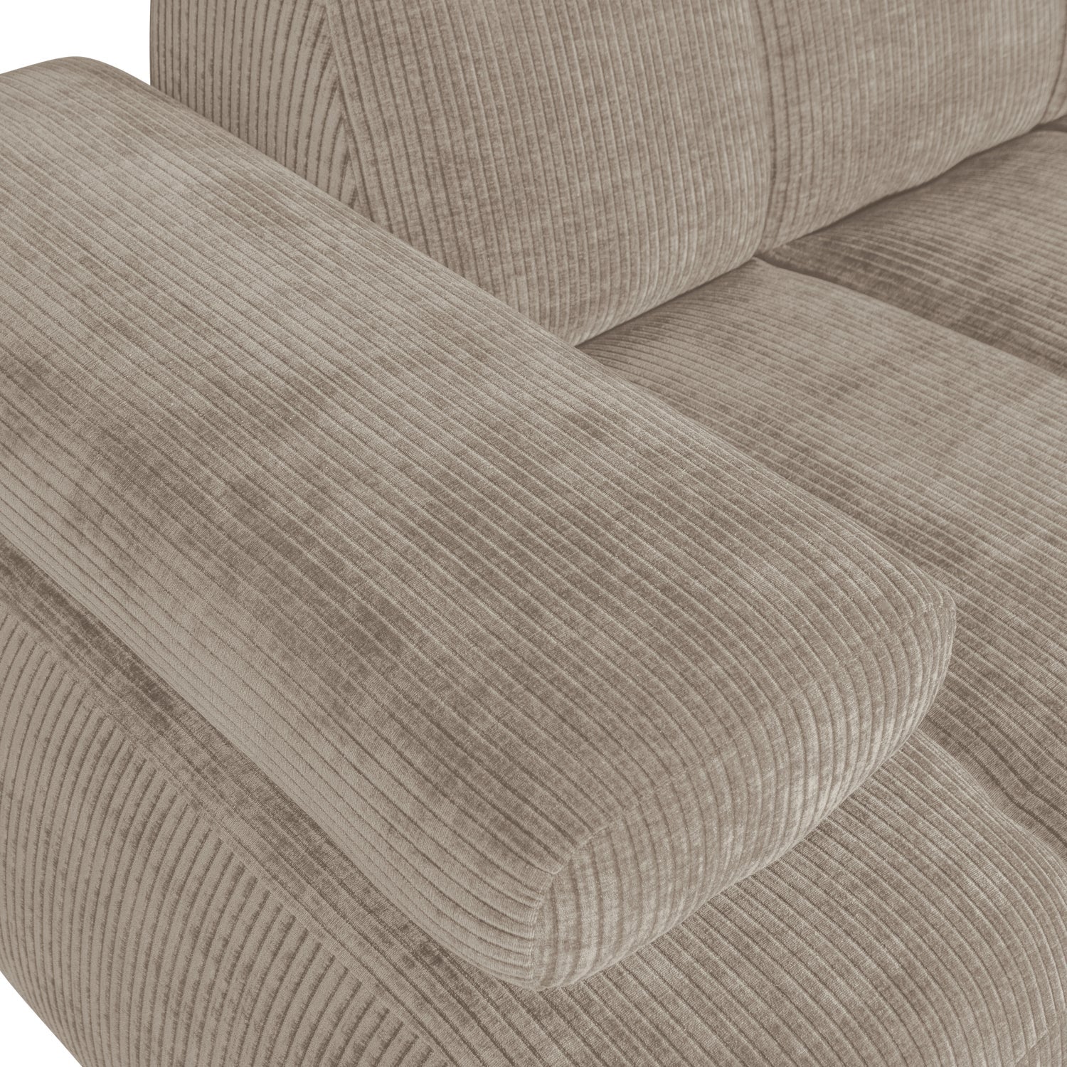 MOJO modular sofa - 1.5-seater left-side dark sandy corduroy element