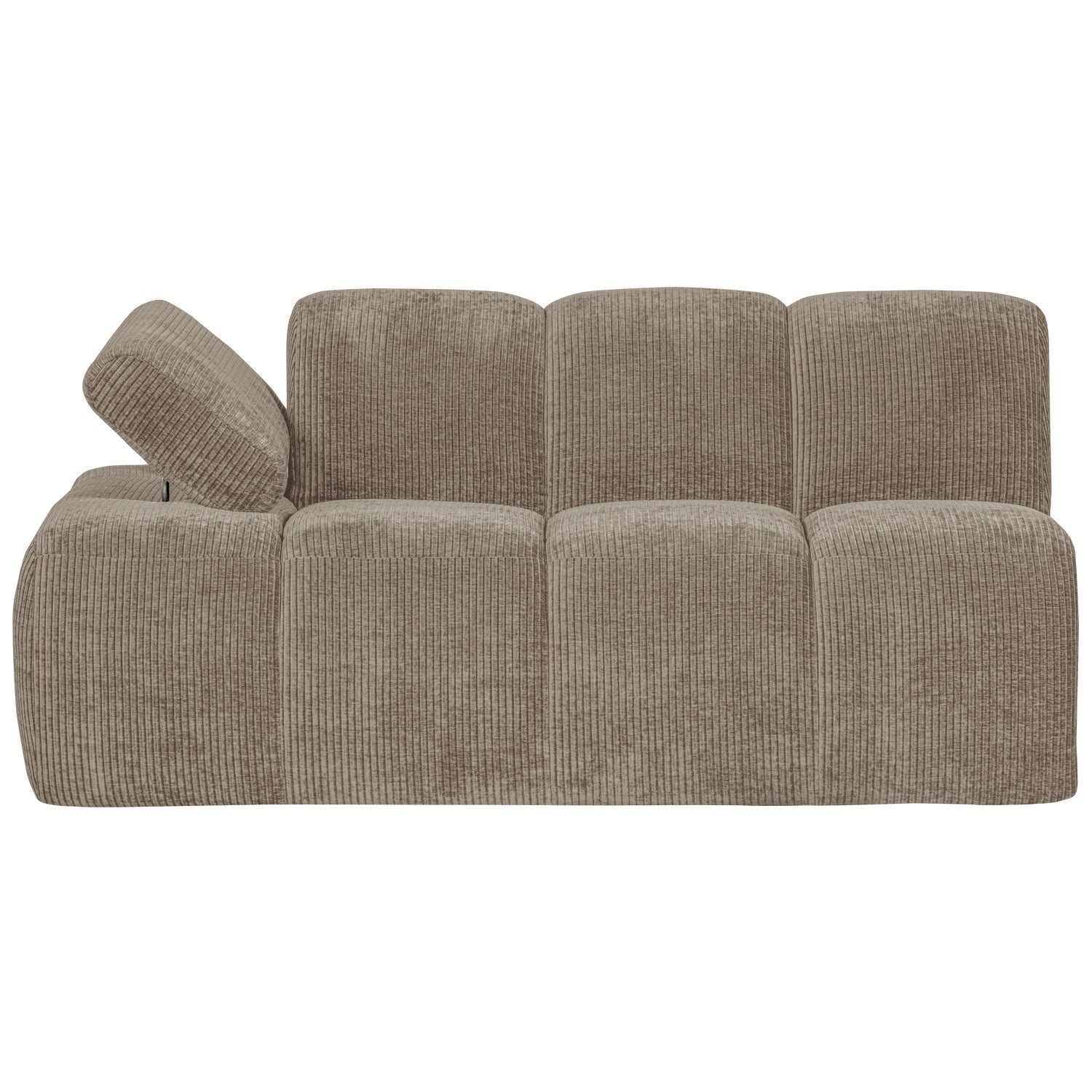 MOJO modular sofa - 1.5-seater left-side dark sandy corduroy element