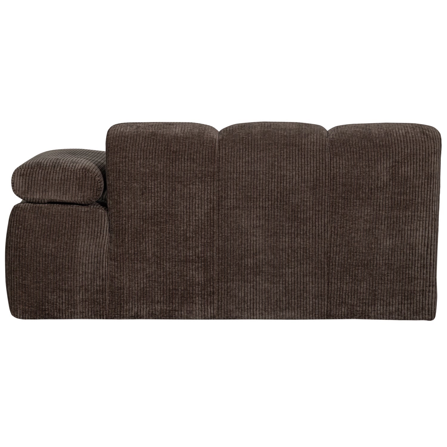 MOJO modular sofa - 1.5-seater right-hand dark brown corduroy element