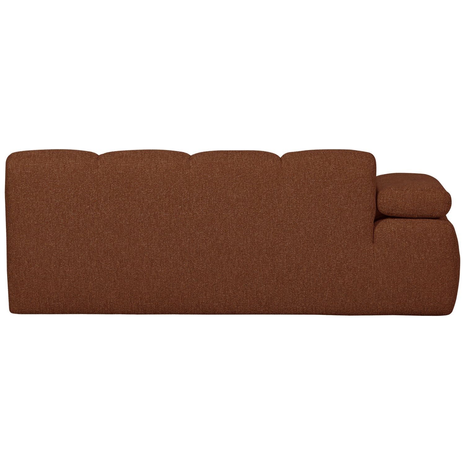 Modulaire bank MOJO - 2-zits element links ruw bruin bouclé