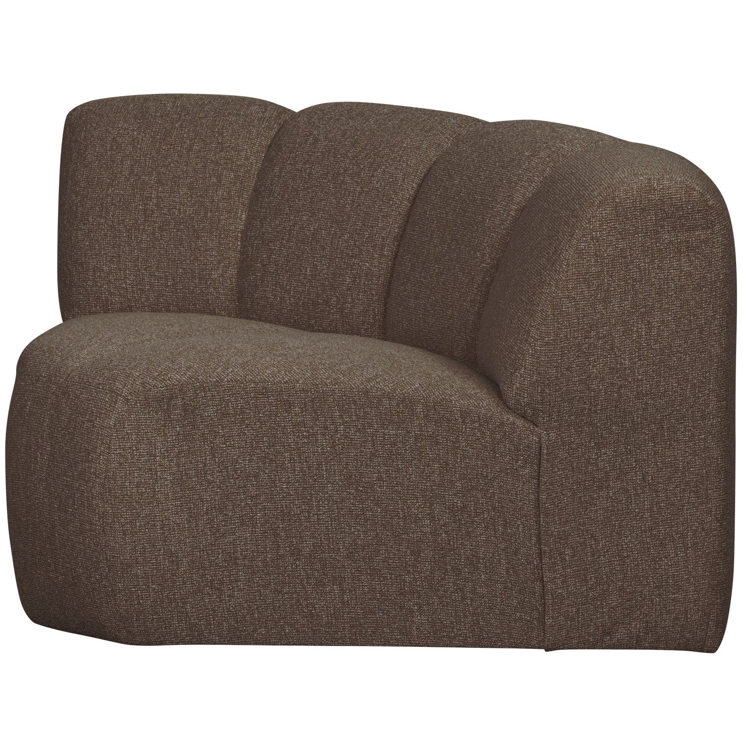 MOJO modular sofa - dark brown bouclé corner element