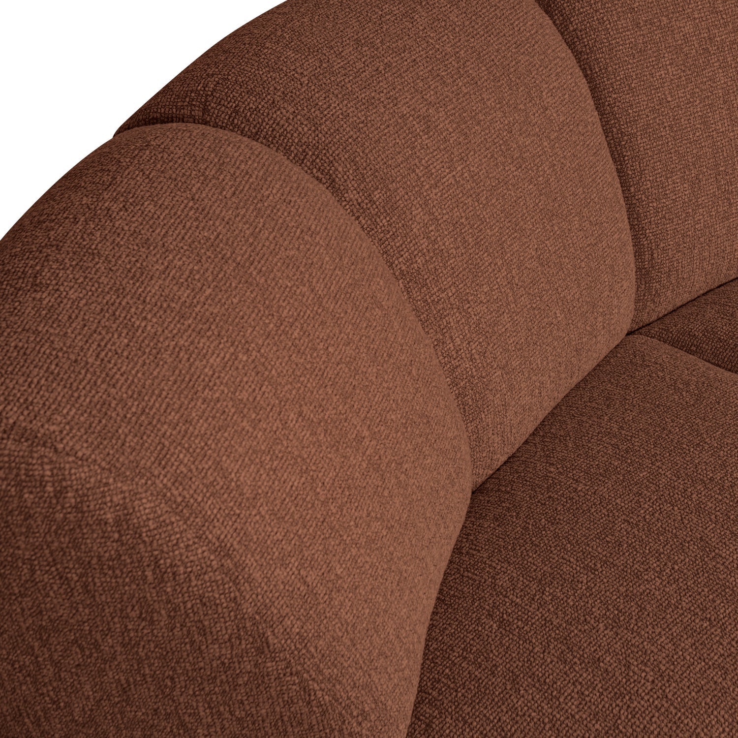 MOJO modular sofa - brown bouclé corner element