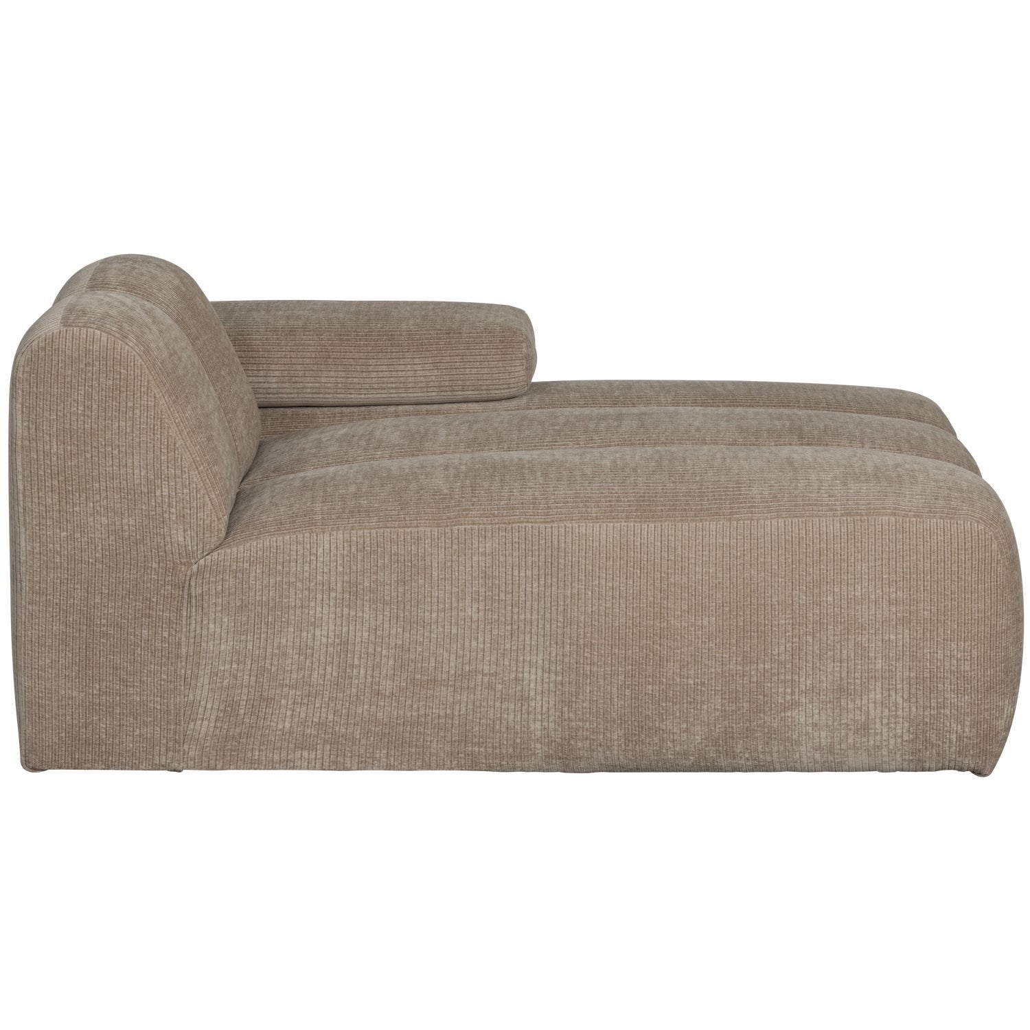 Modulsofa MOJO - rechtsseitiger Chaiselongue in dunkelbeigem Cord