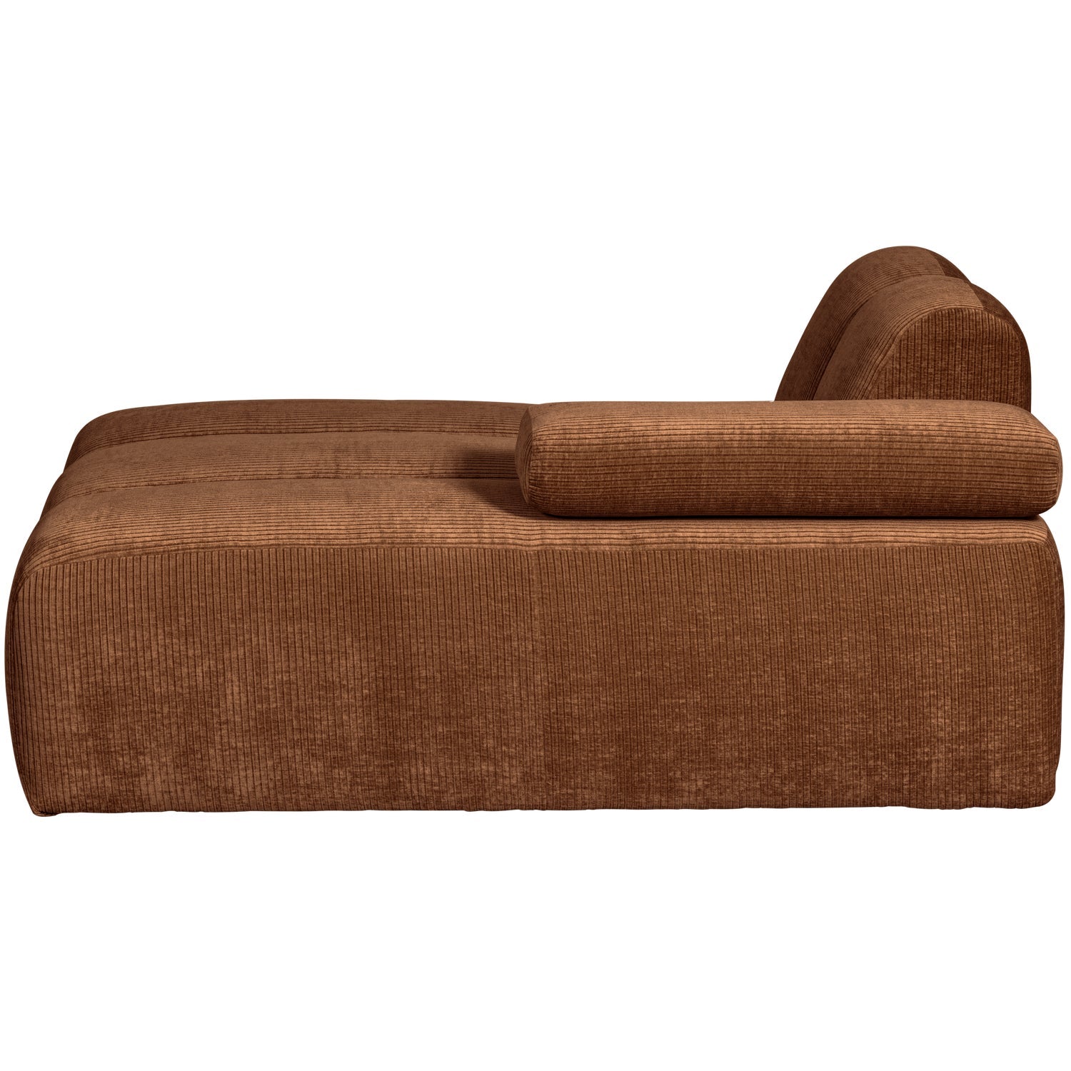 Modulares Sofa MOJO - rechtsseitiger Chaiselongue aus braunem Cord