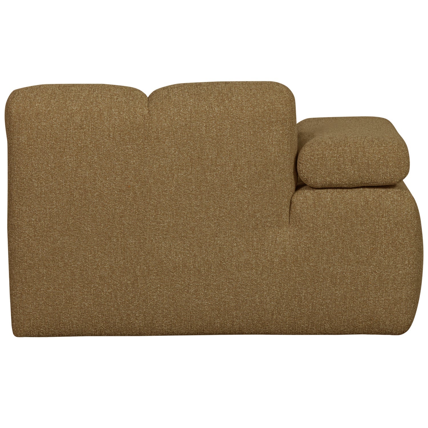 Modulaire bank MOJO - linker chaise longue donker honing bouclé