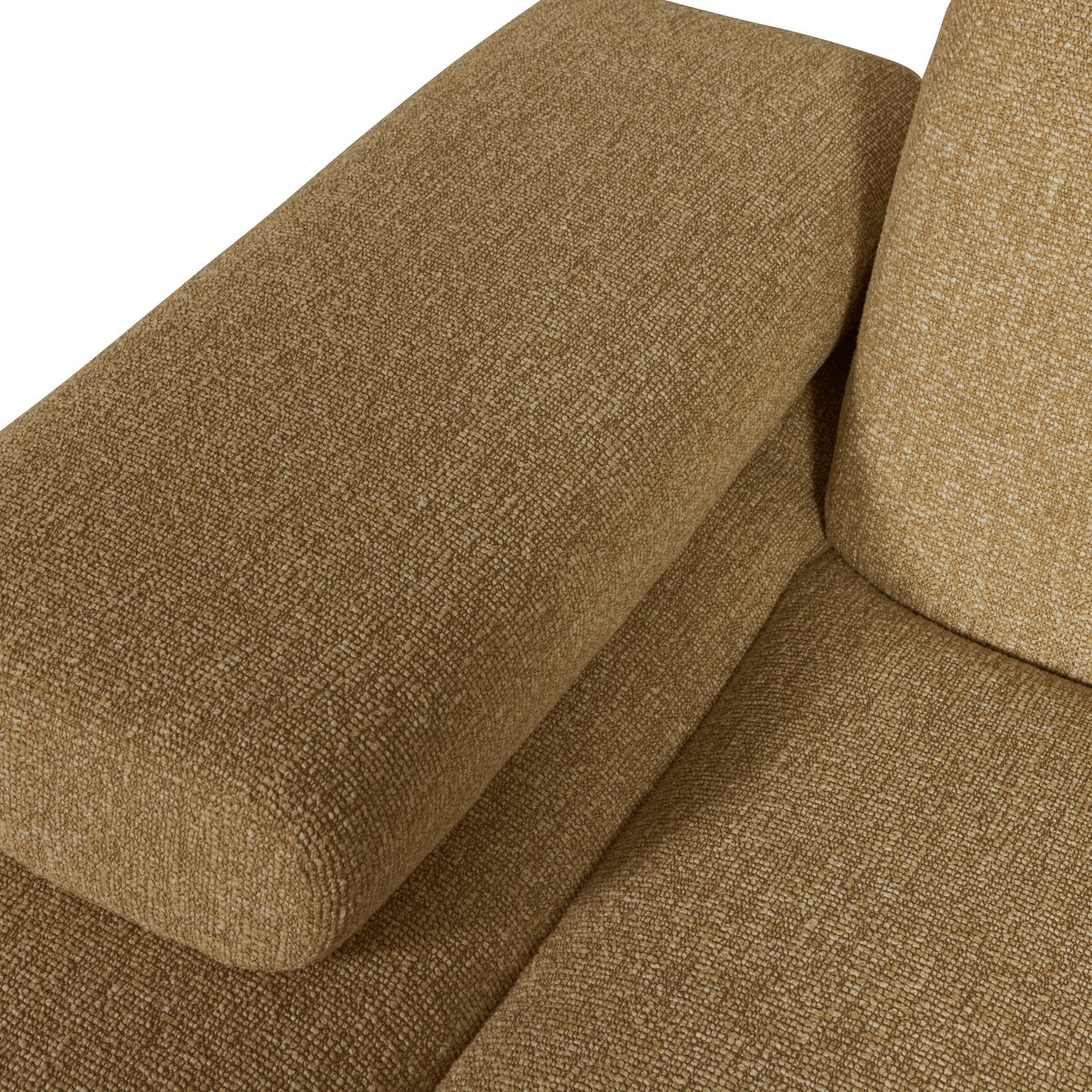 Modulaire bank MOJO - linker chaise longue donker honing bouclé