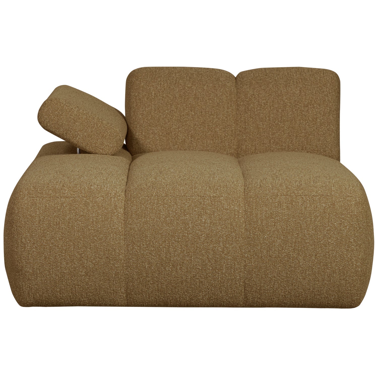 Modulaire bank MOJO - linker chaise longue donker honing bouclé