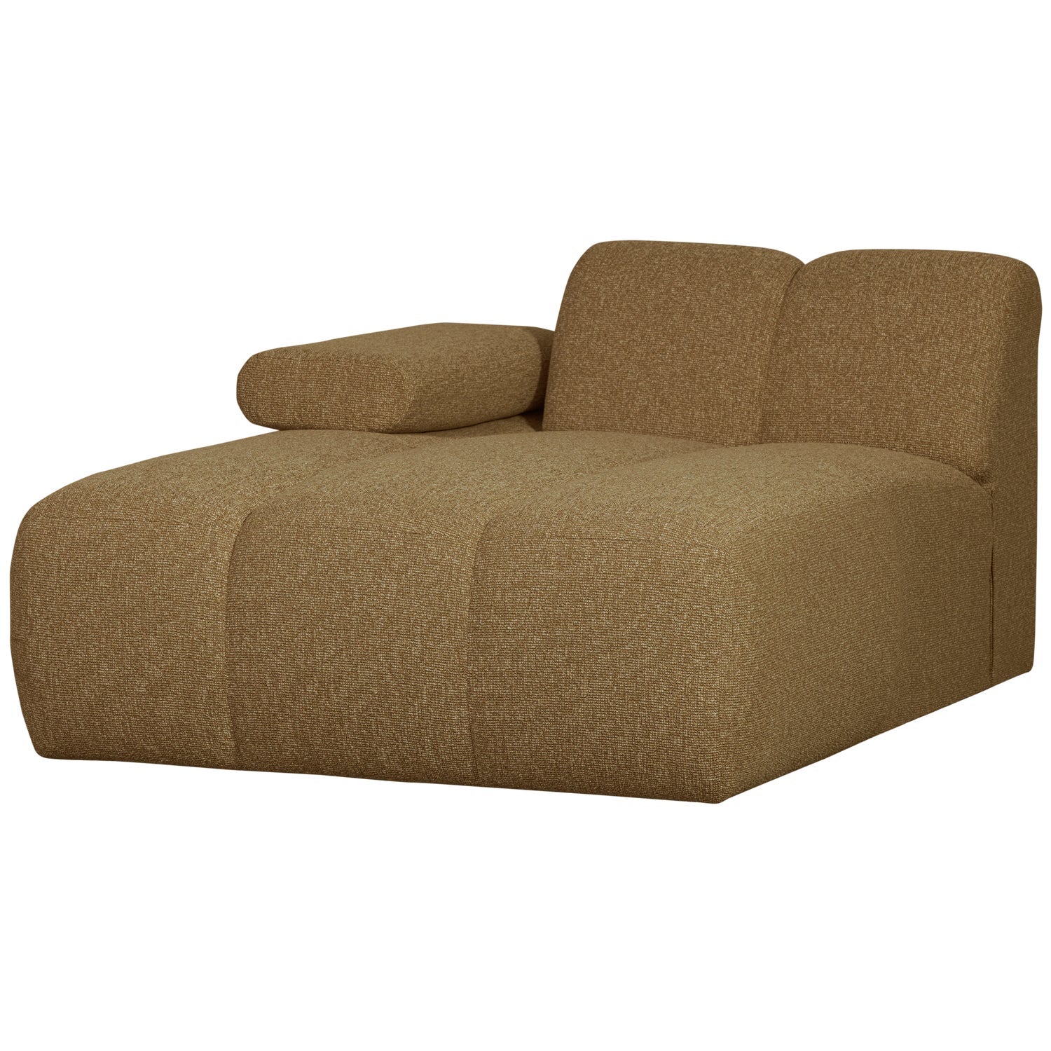 Modulaire bank MOJO - linker chaise longue donker honing bouclé
