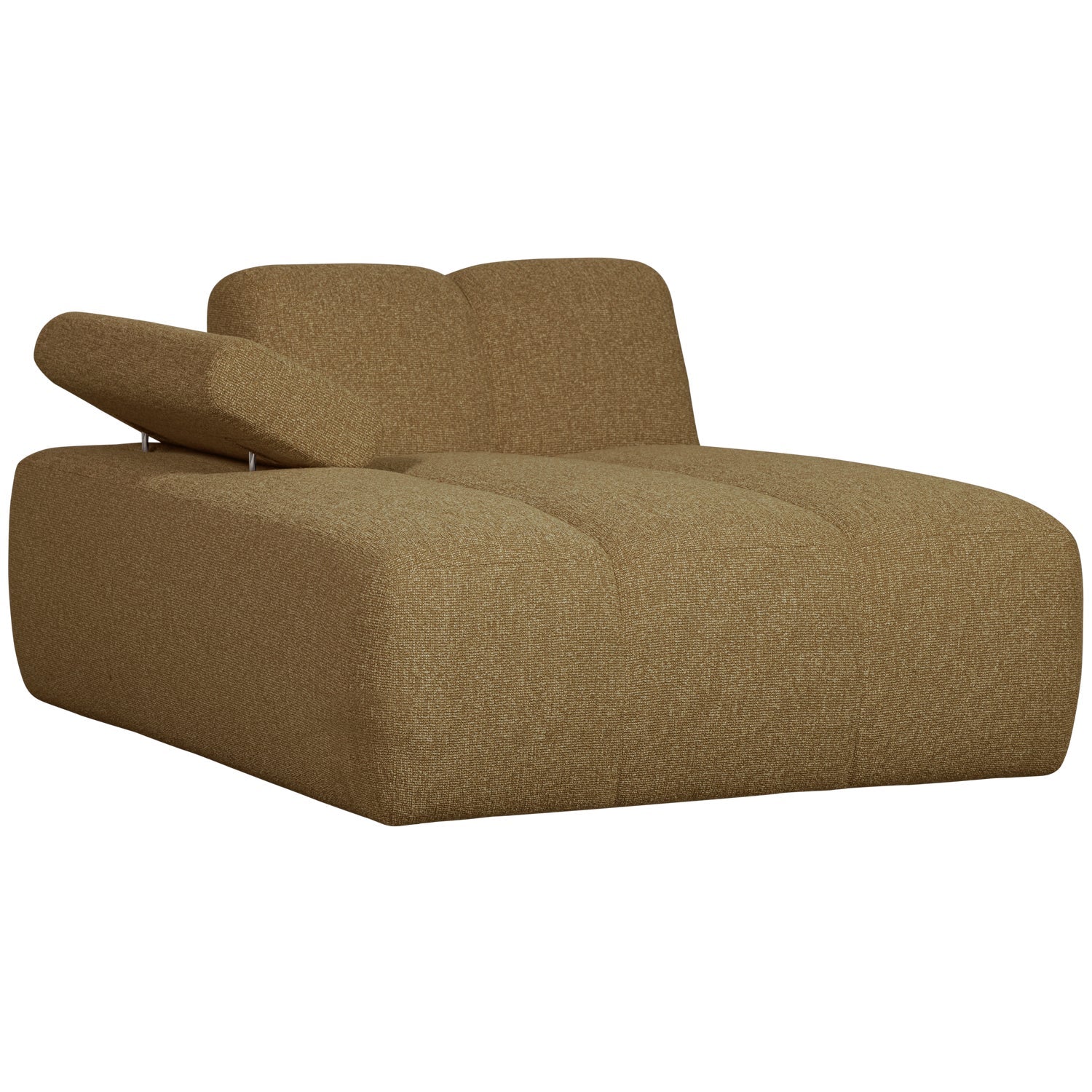 Modulaire bank MOJO - linker chaise longue donker honing bouclé