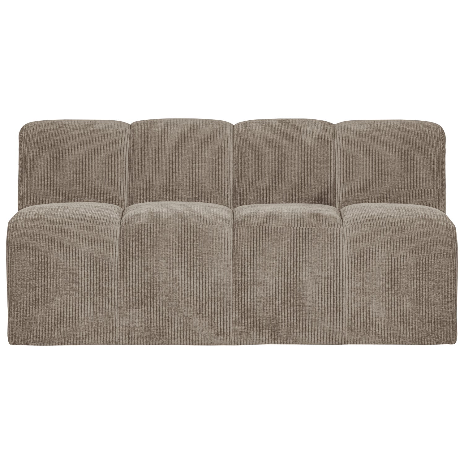 Modulares Sofa MOJO BENCH - Element für 3 Personen in dunkelsandfarbenem Cord