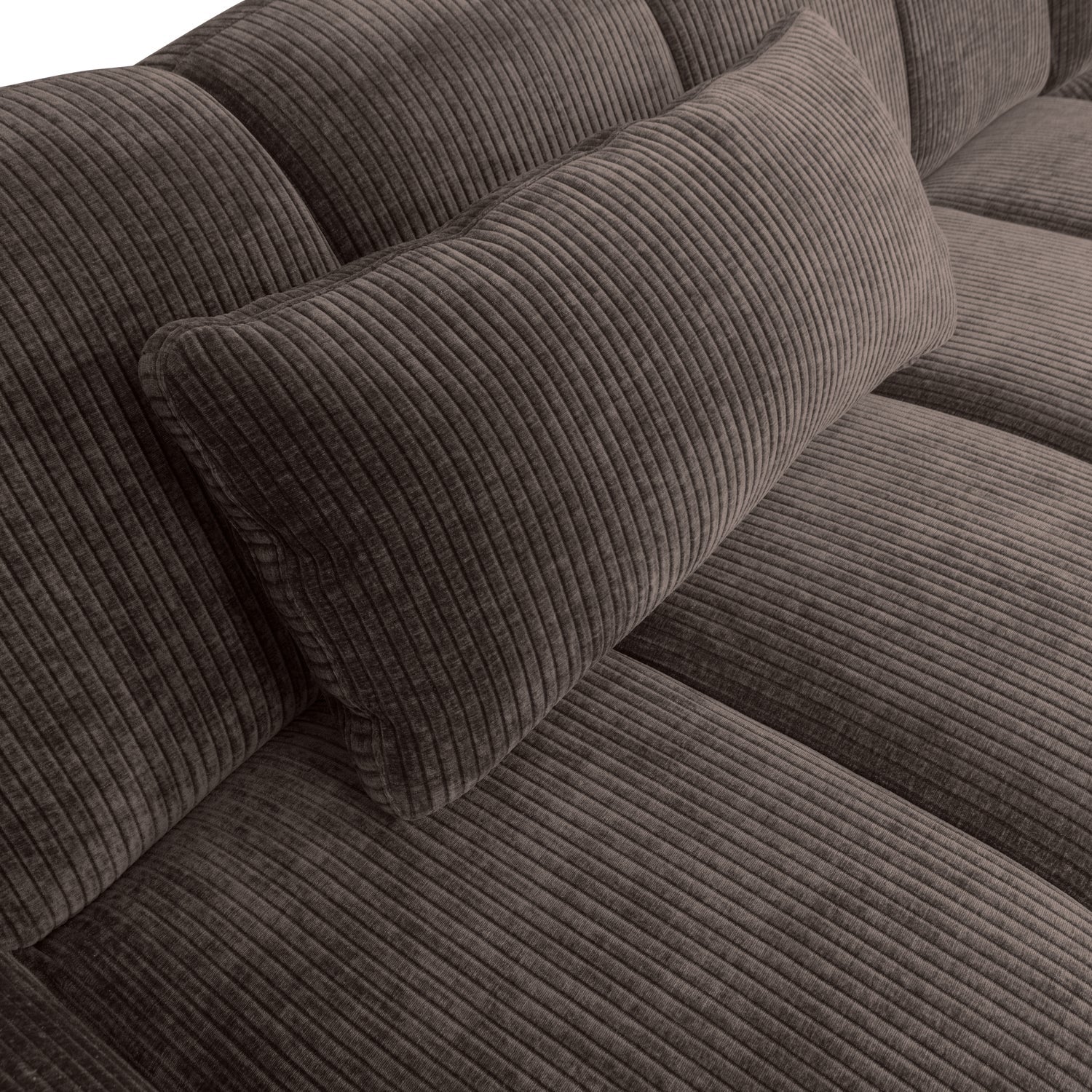 MOJO kussen donkerbruin corduroy