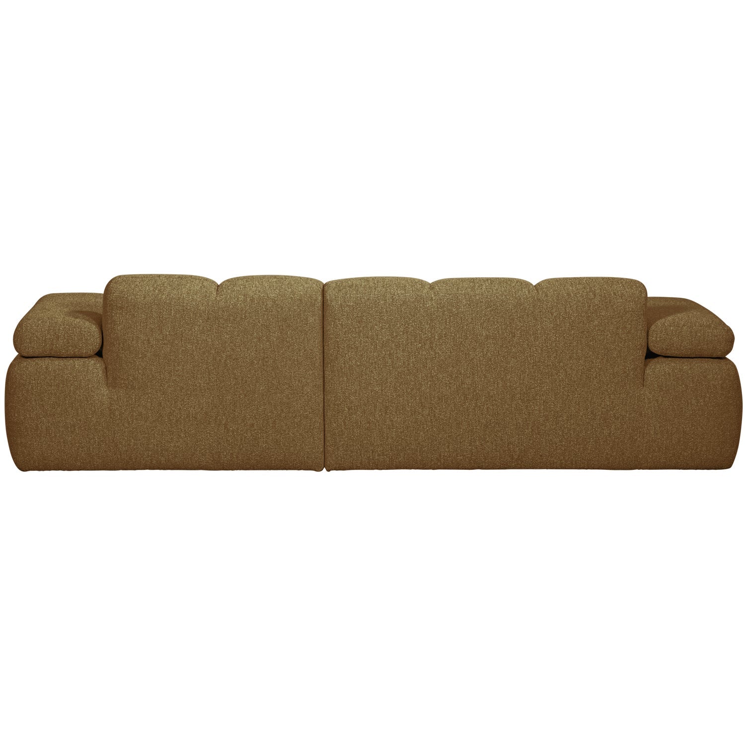 Modularer Ecksofa rechts MOJO in dunklem Honig-Bouclé