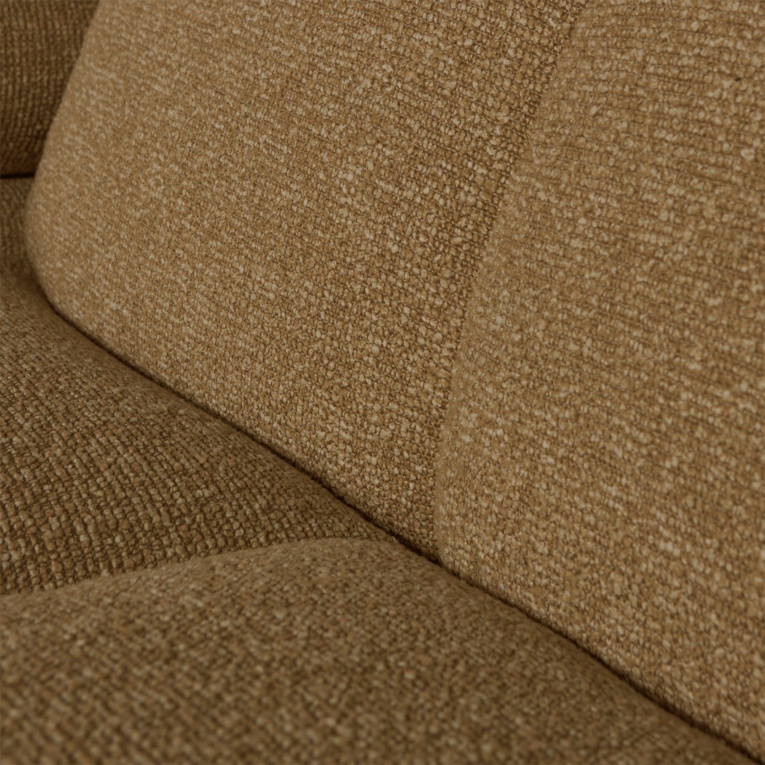 Modularer Ecksofa rechts MOJO in dunklem Honig-Bouclé