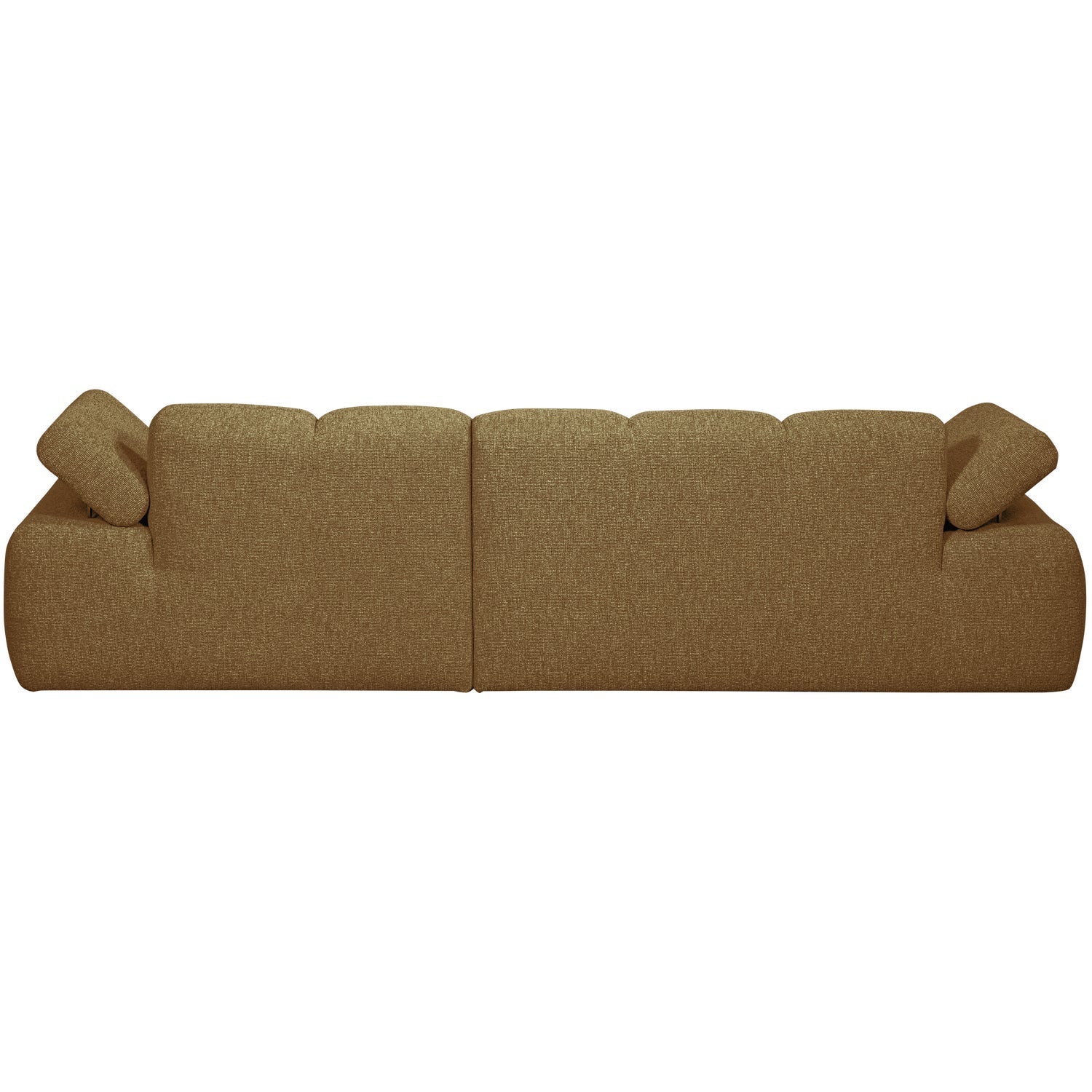 Modularer Ecksofa rechts MOJO in dunklem Honig-Bouclé