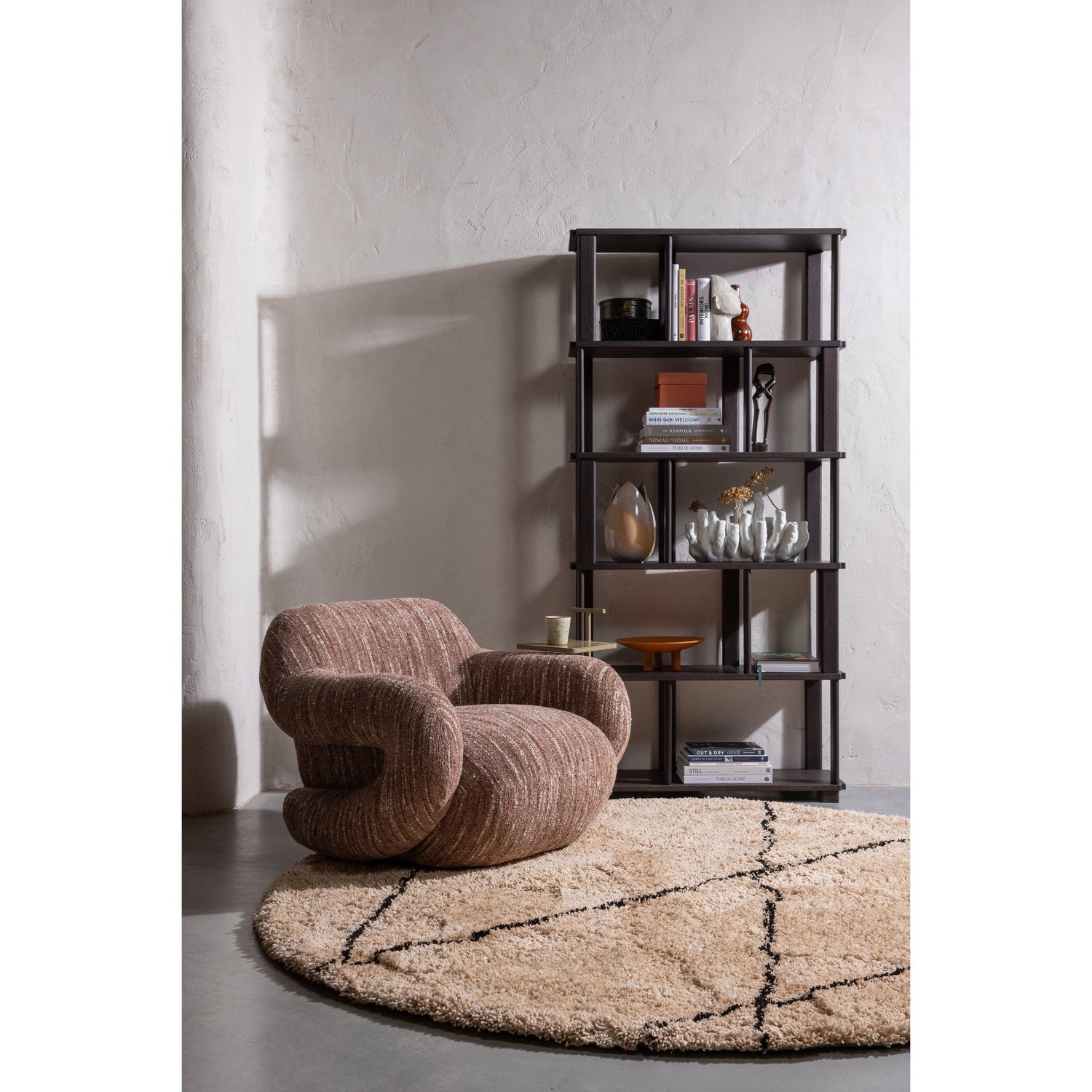 Fauteuil FOLKE vuilroze