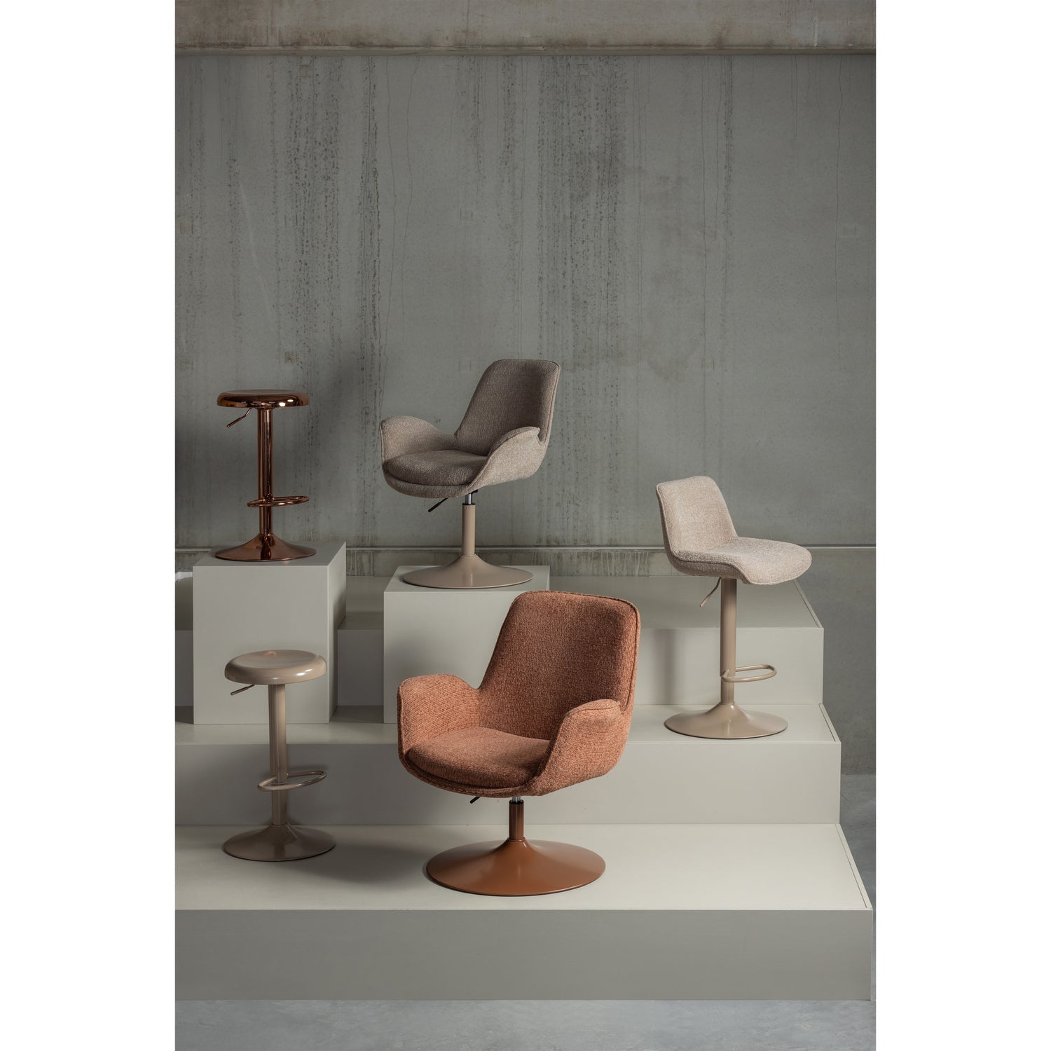 MARTEN armchair dark orange