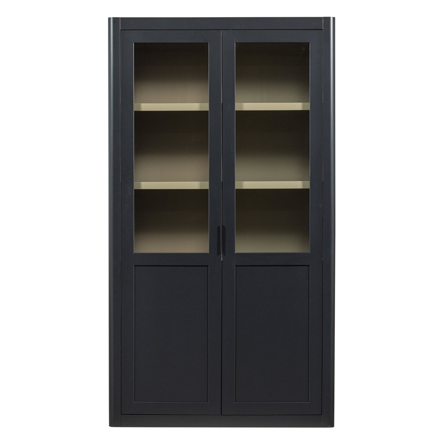 Zwarte GUNNAR vitrinekast