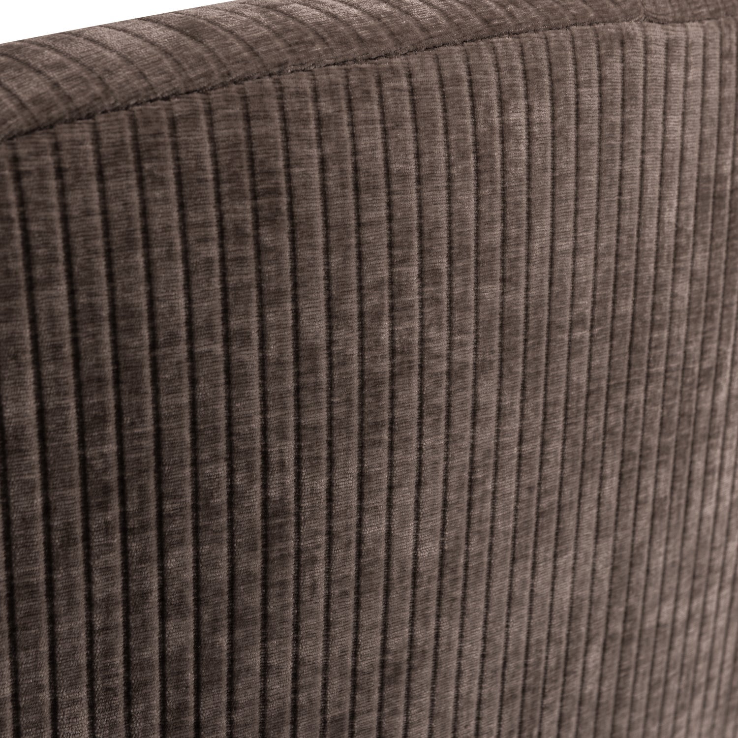 Left-facing 2-seater sofa MOJO dark brown corduroy