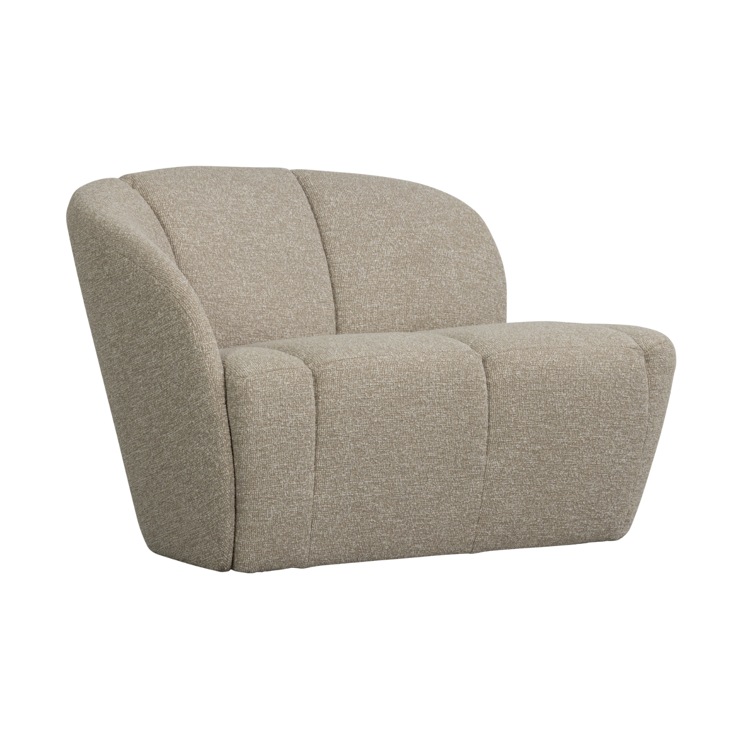 Sofa linksseitig 2-sitzig MOJO sandmelange Boucle