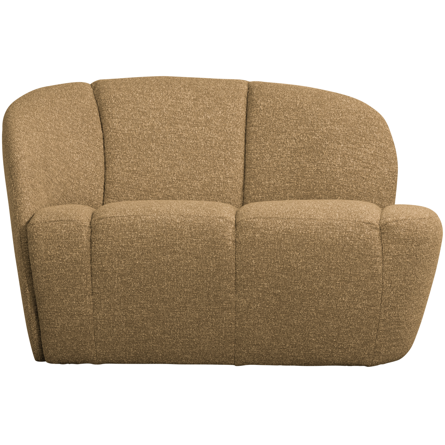 Sofa lewostronna 2-zits MOJO honingkleurige mélange boucle
