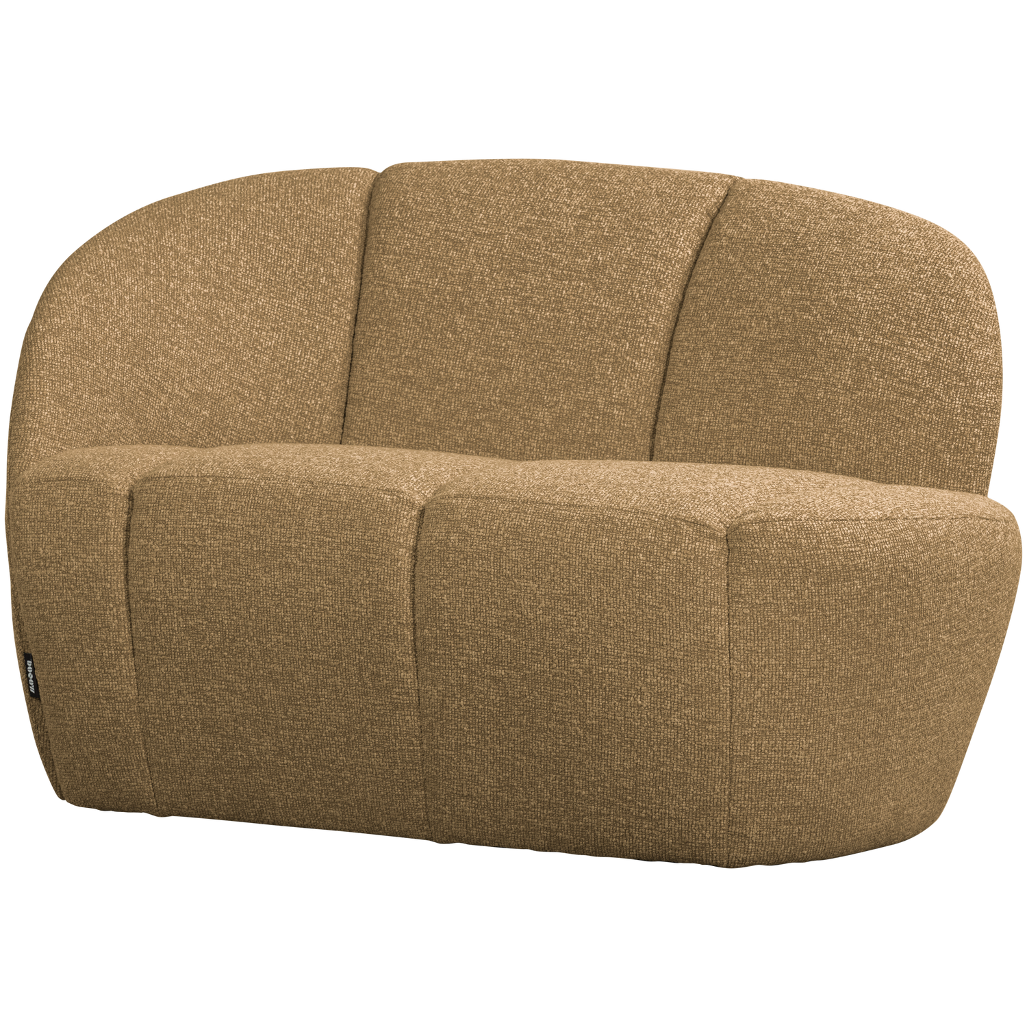 Sofa lewostronna 2-zits MOJO honingkleurige mélange boucle