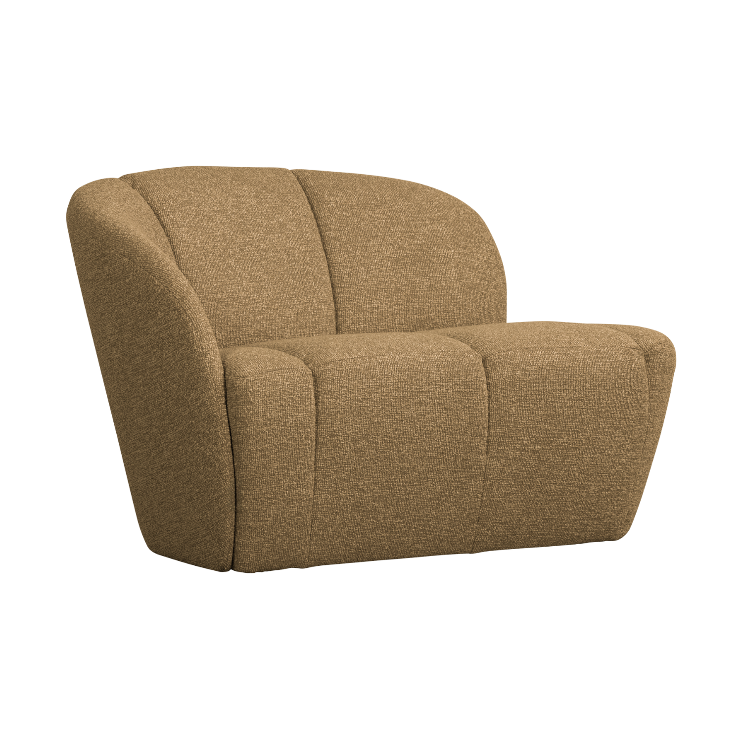 Sofa lewostronna 2-zits MOJO honingkleurige mélange boucle
