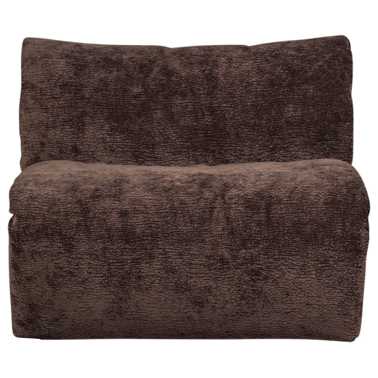 Modulaire bank BAGGY - donkerbruine chenille element