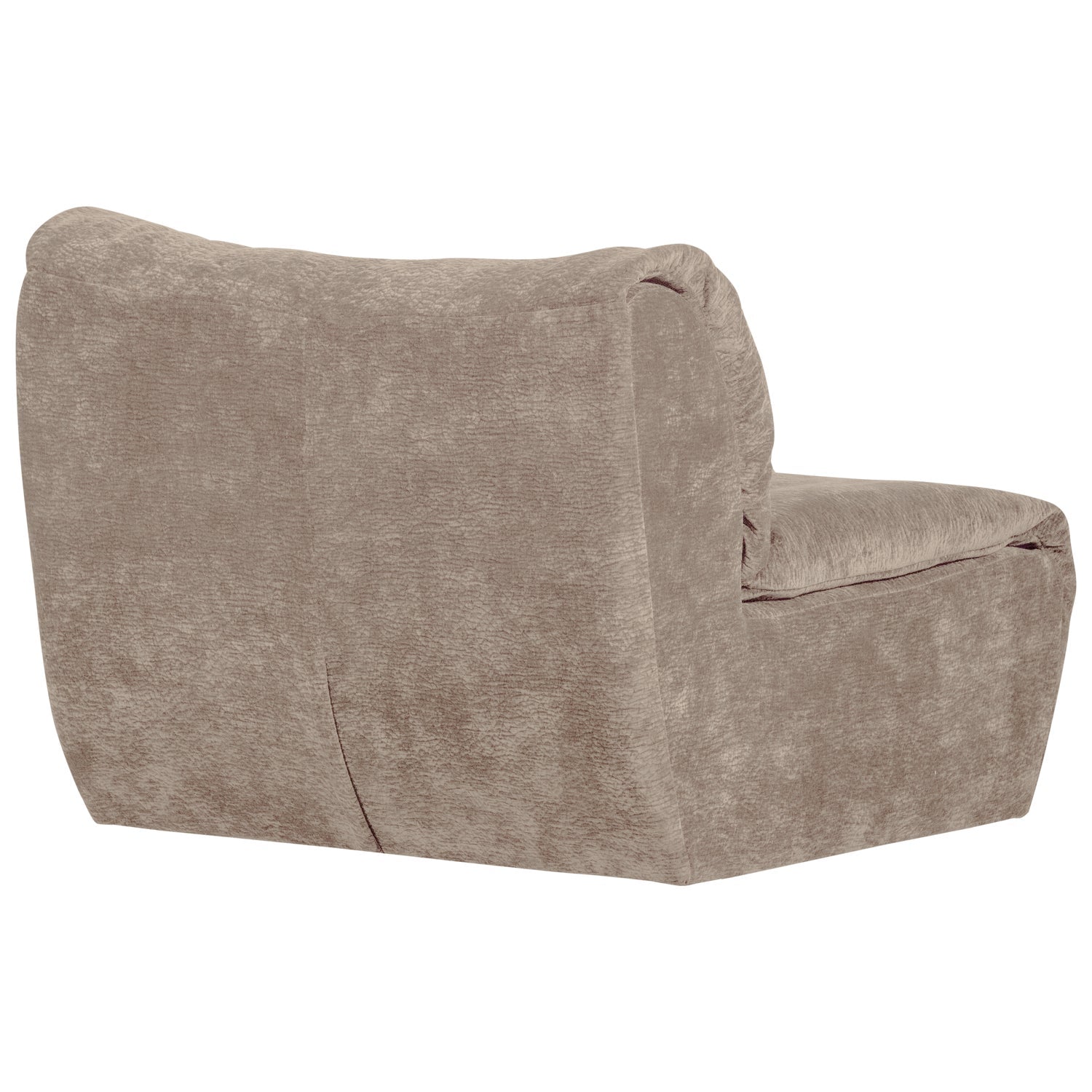 Modulsofa BAGGY - sandfarbener Chenille-Element