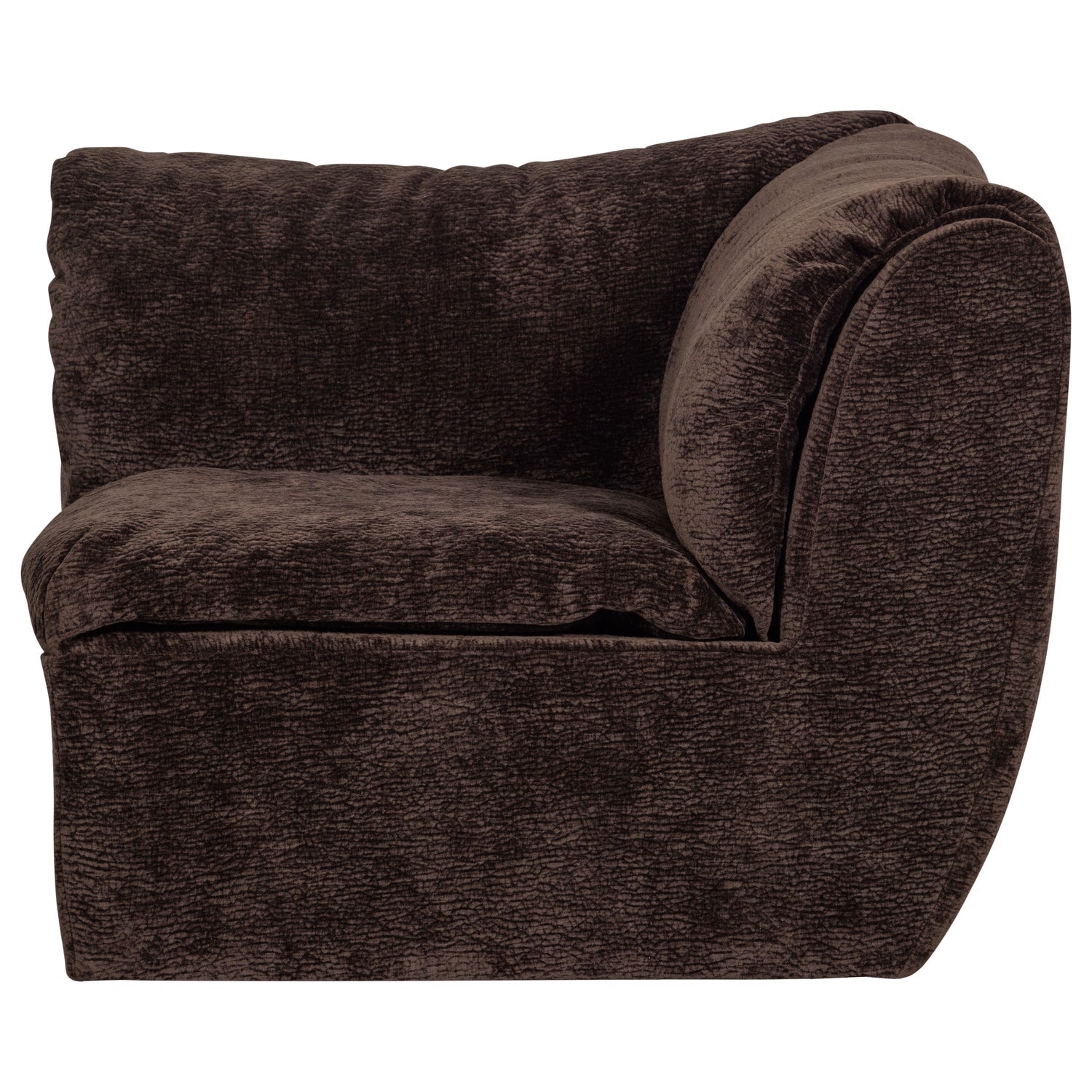 BAGGY 3D Modular Sofa - Dark Brown Corner Element