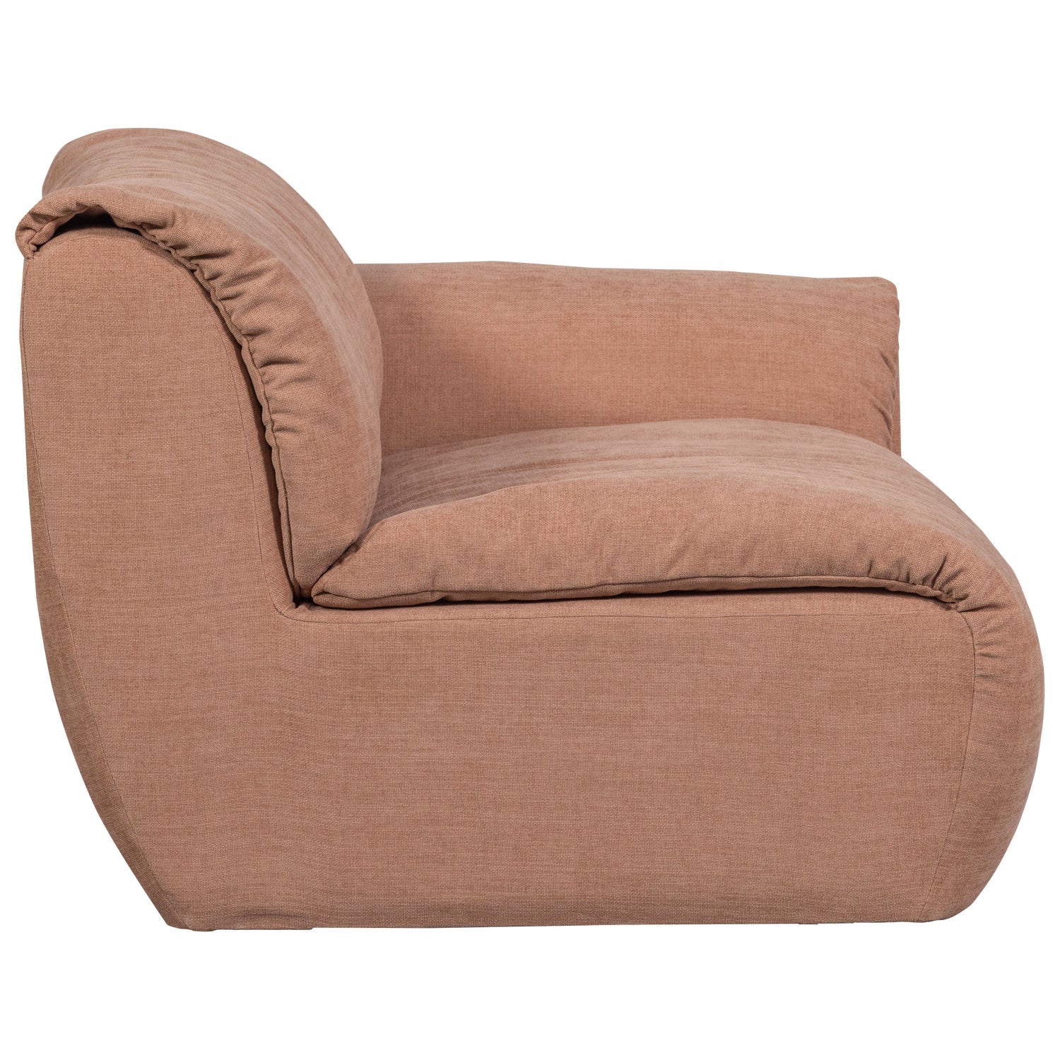 Modulares Sofa BAGGY - rechte Element in Rosa