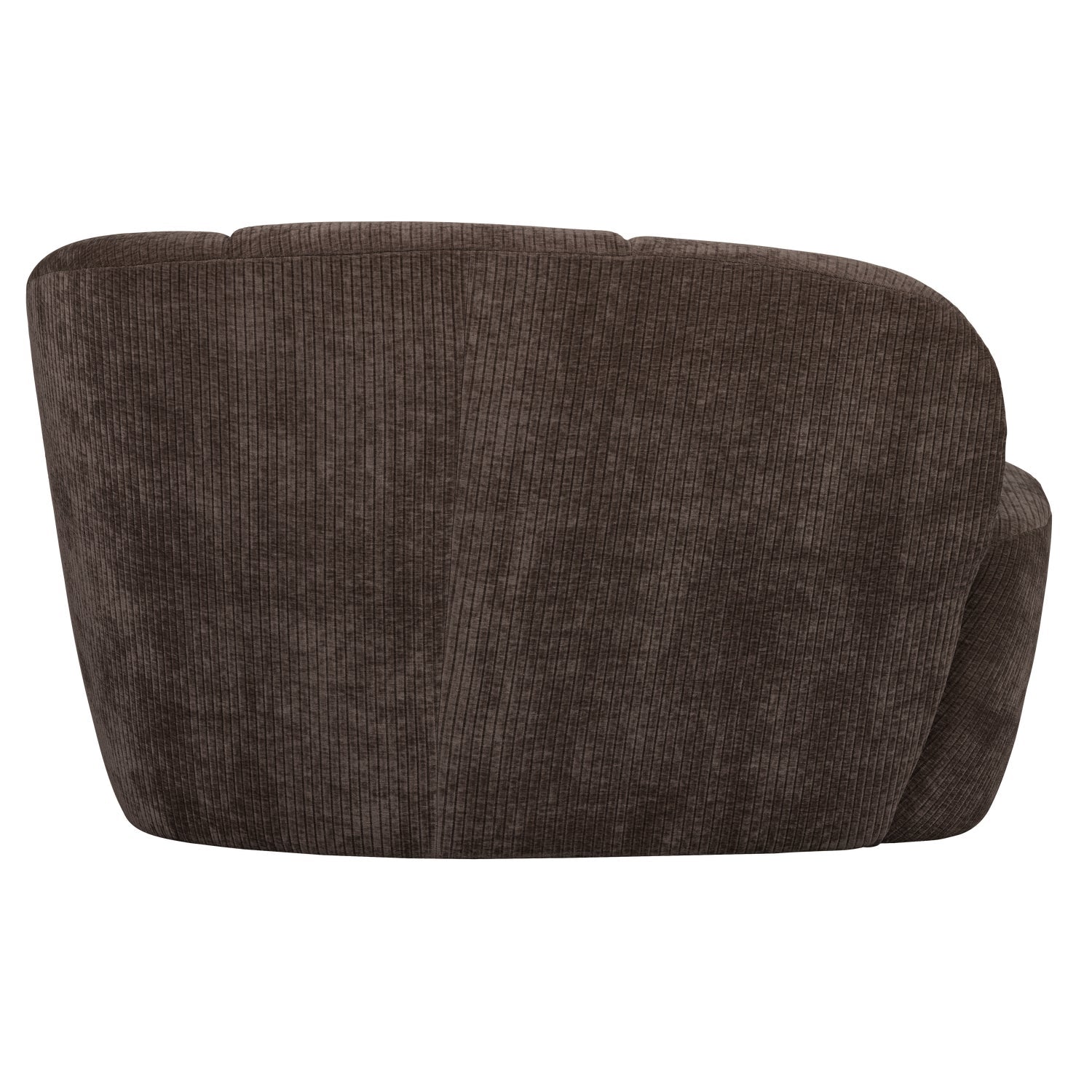 Sofa rechtsseitig 2-sitzig MOJO dunkelbraunes Cord