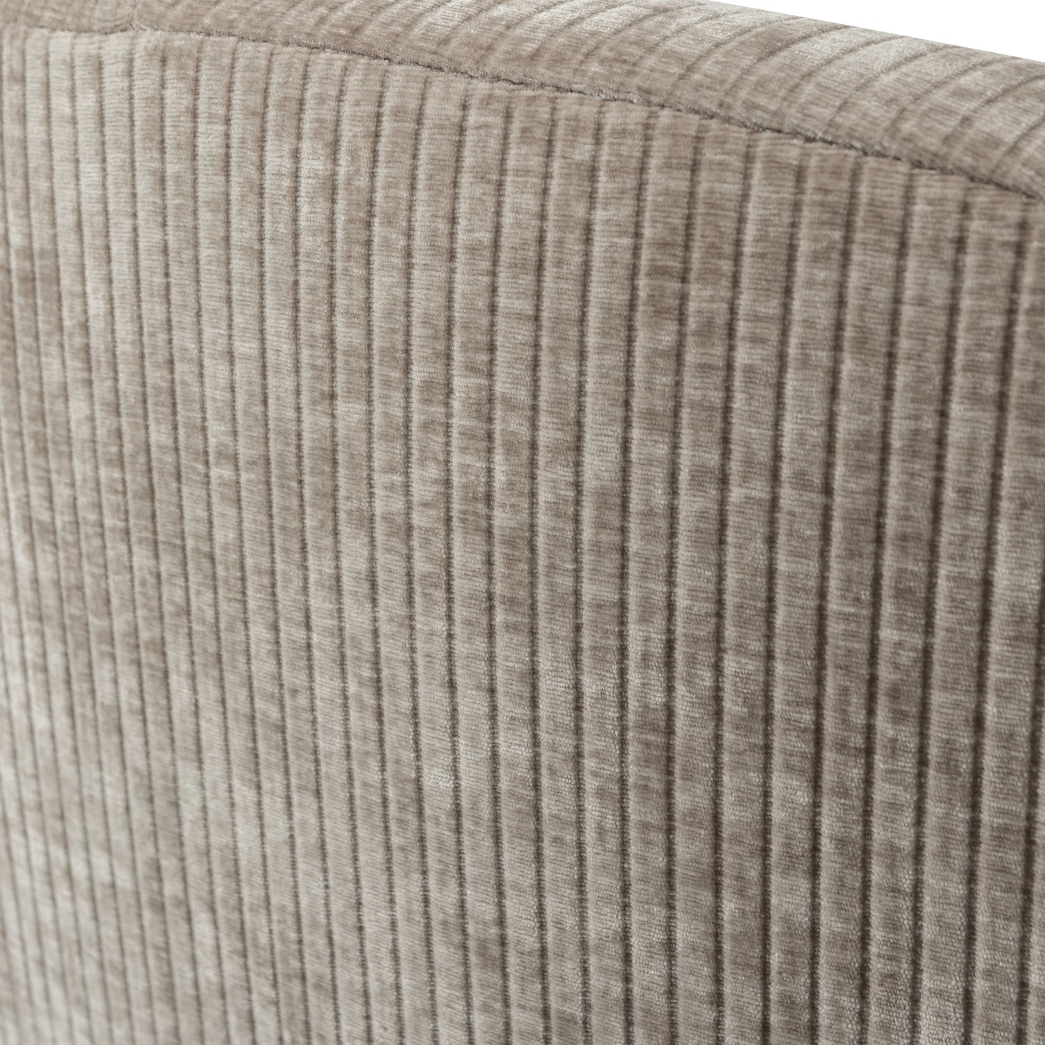 Sofa rechtszijdig 2-persoons MOJO donker zandkleurig ribfluweel