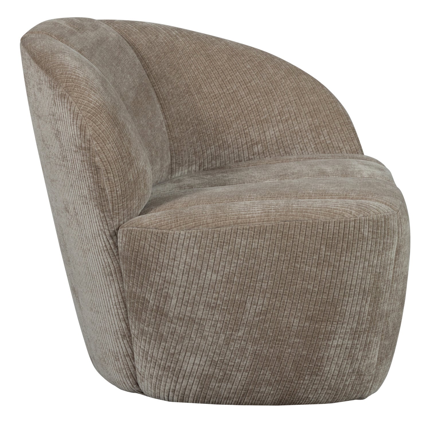 Sofa rechtszijdig 2-persoons MOJO donker zandkleurig ribfluweel