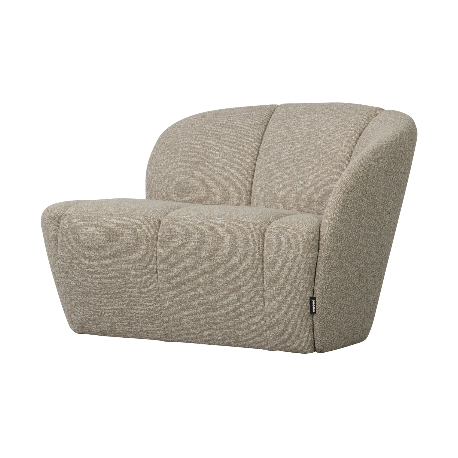 Sofa prawostronna 2-osobowa MOJO piaskowy melanż boucle – Woood