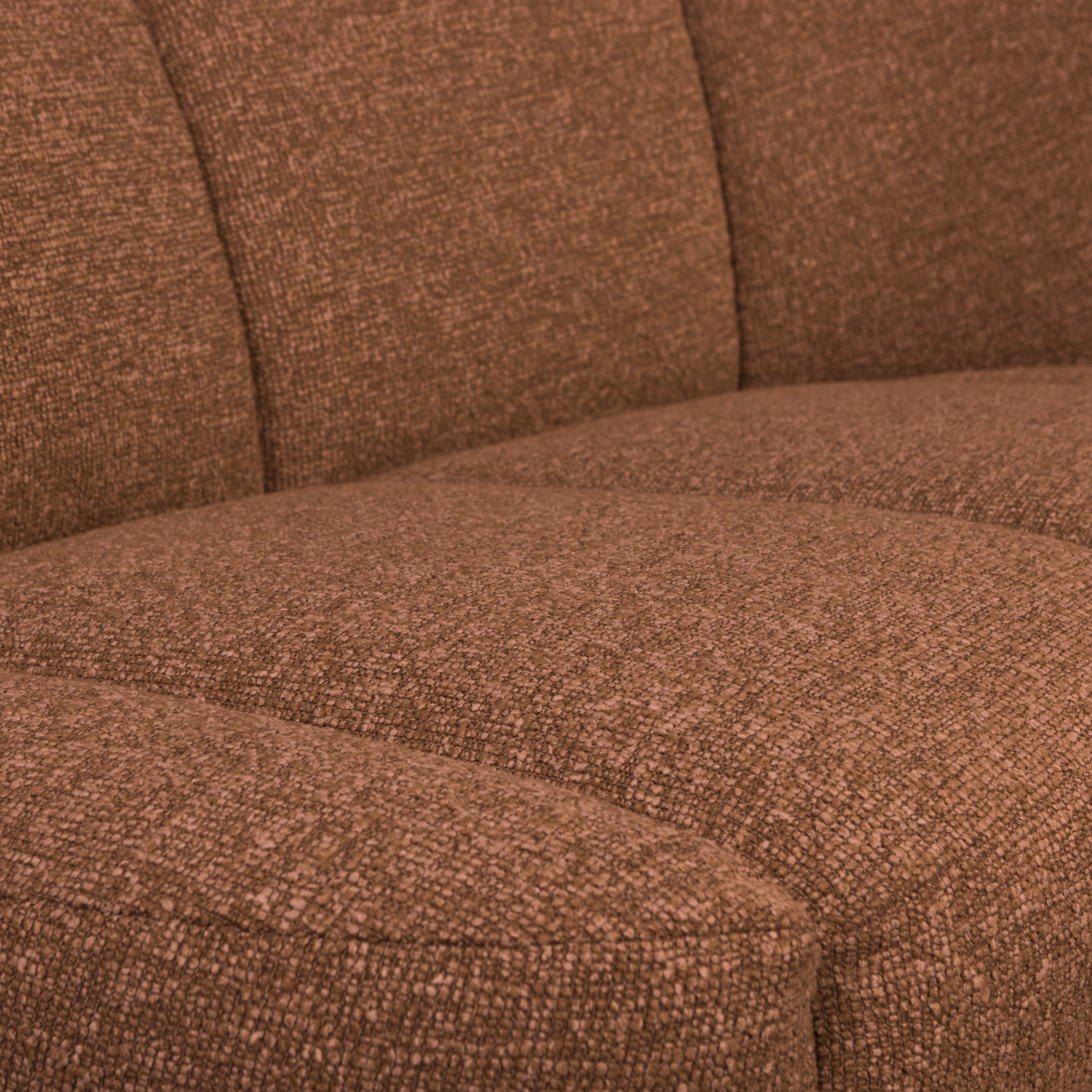 Sofa 2-sitzig MOJO rötlich-braun Melange Boucle