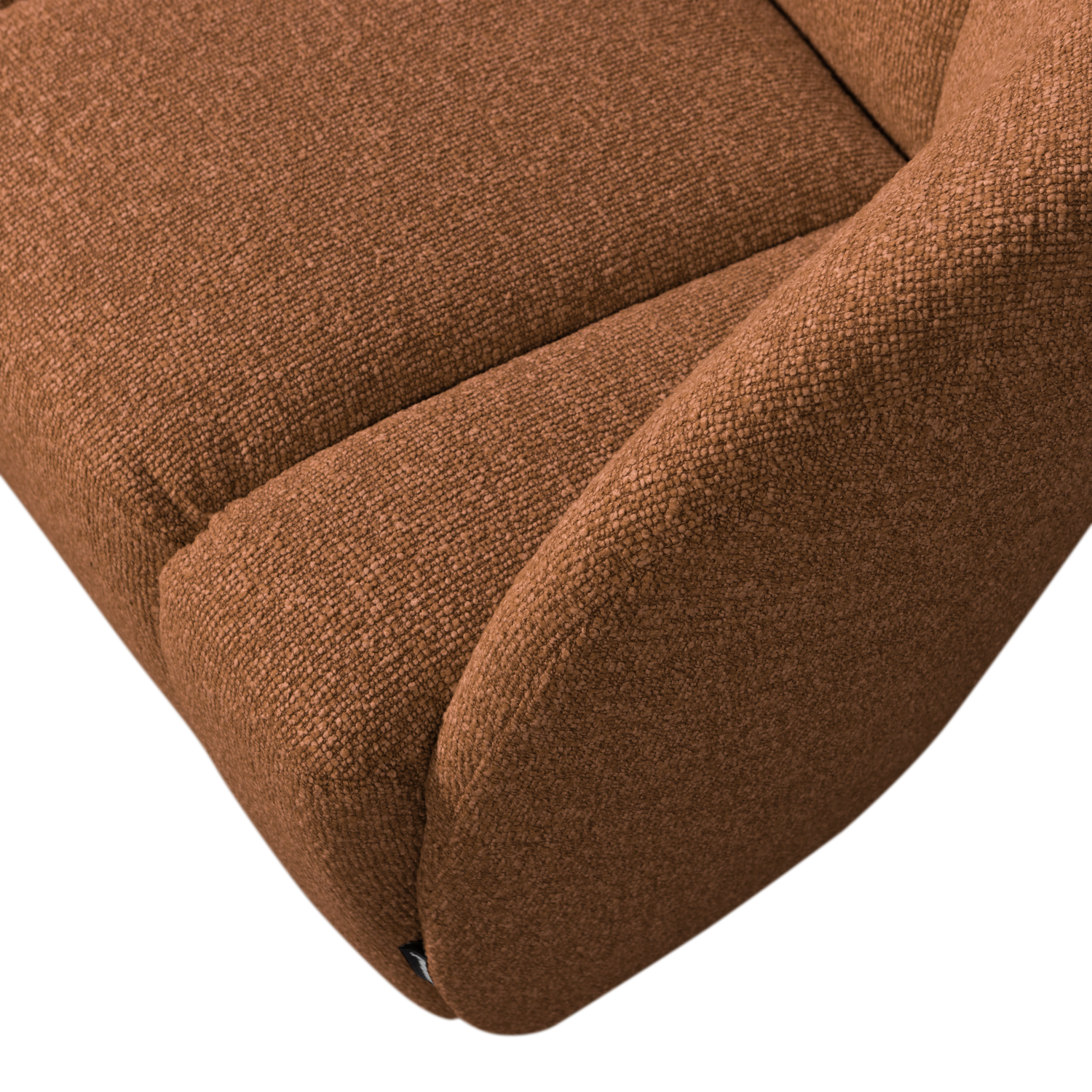 Sofa 2-sitzig MOJO rötlich-braun Melange Boucle