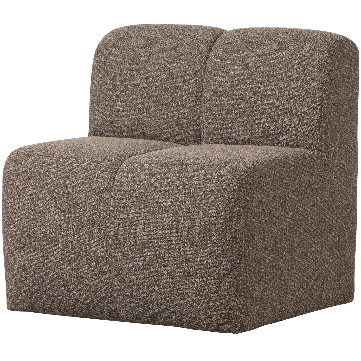 Fauteuil / module MOJO BENCH bruin melange boucle