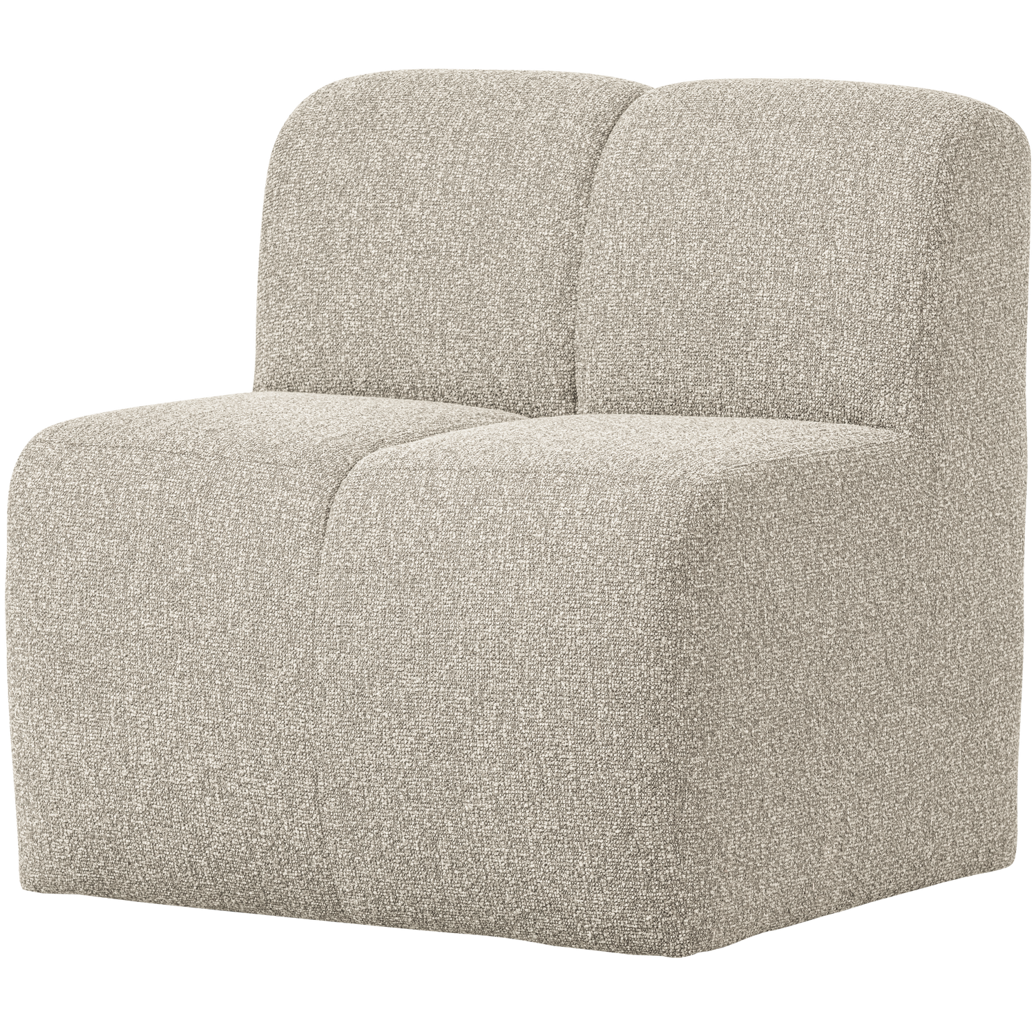 Sessel / Modul MOJO BENCH beige Melange Boucle