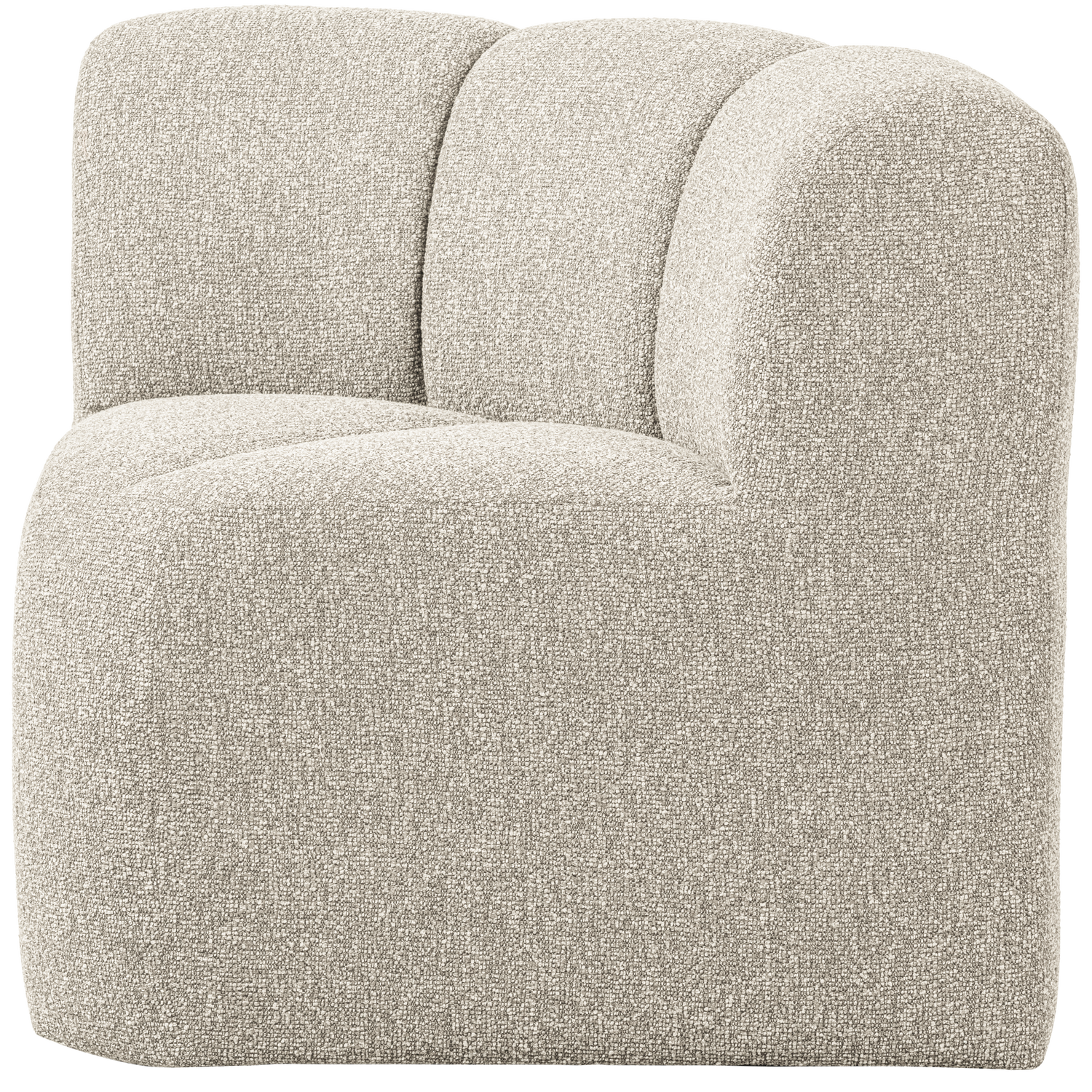 Modulares Sofa MOJO BENCH - Eckelement beige Melange Boucle