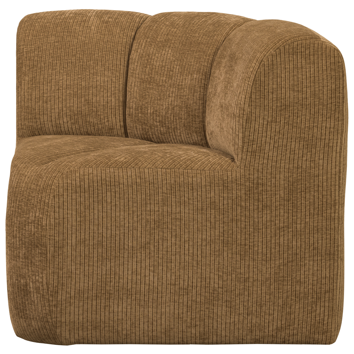 Sofa modułowa MOJO BENCH - element narożny miodowy sztruks – Woood