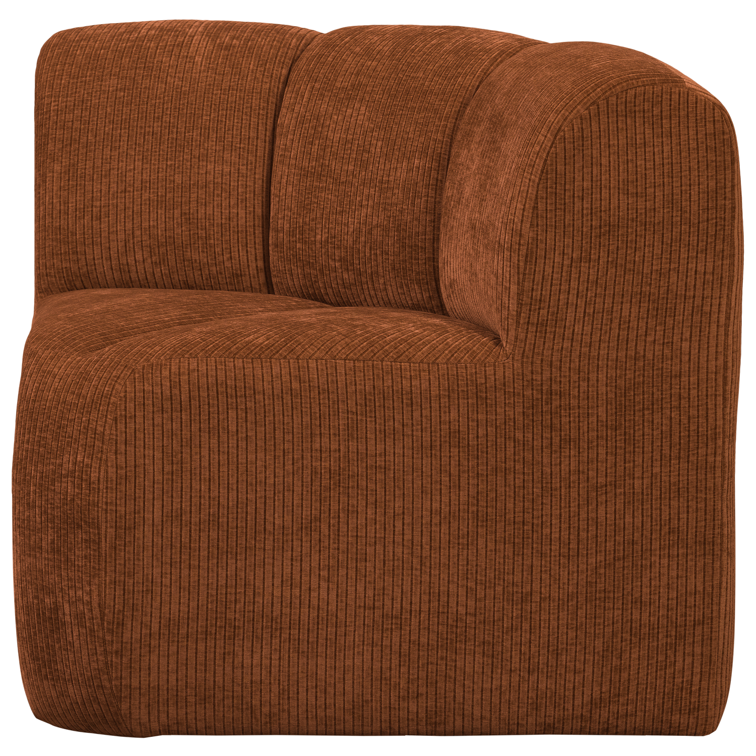 Modulaire bank MOJO BENCH - hoekelement roestbruin corduroy