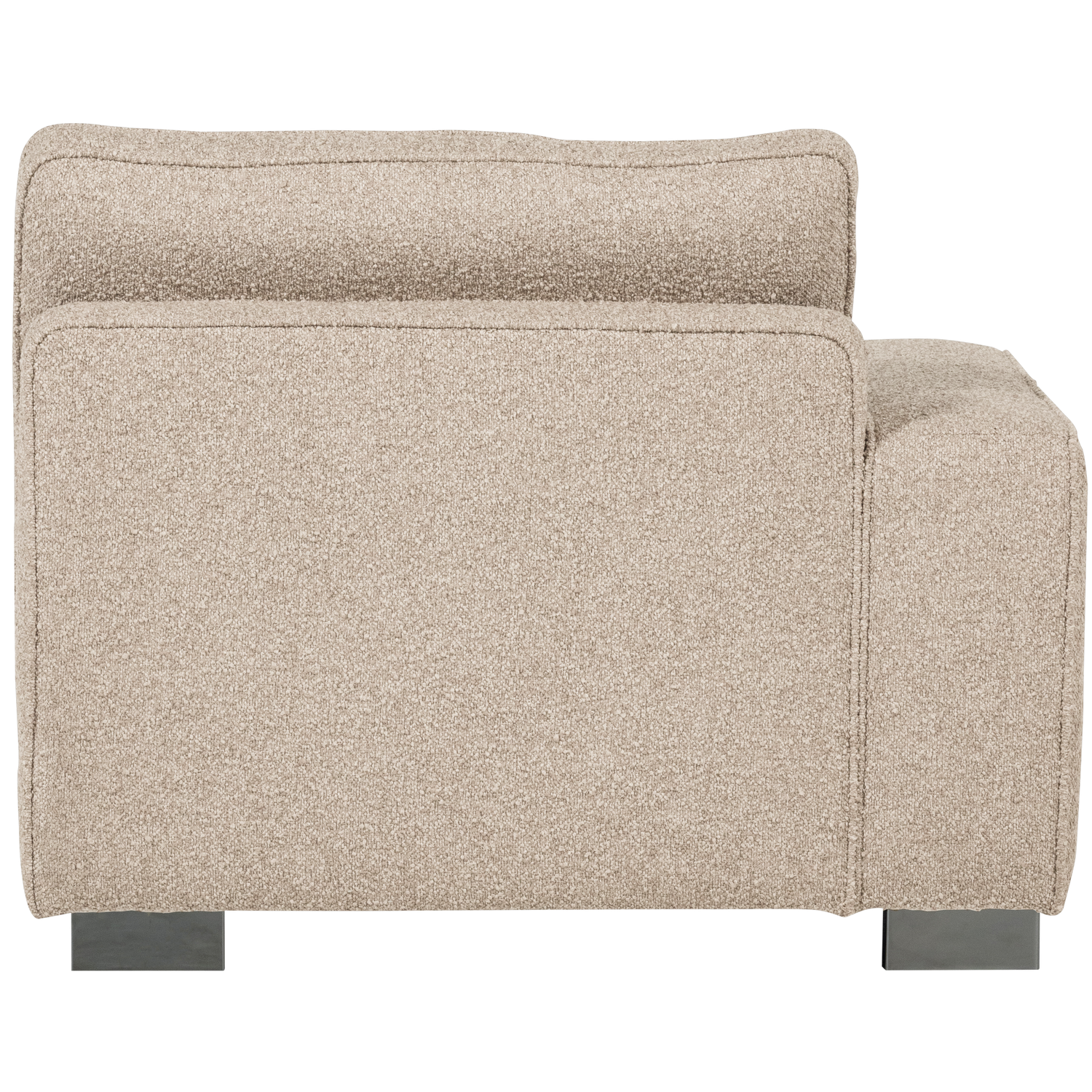 Sofa LAZY - moduł końcowy lewostronny piaskowy bouclé – Woood