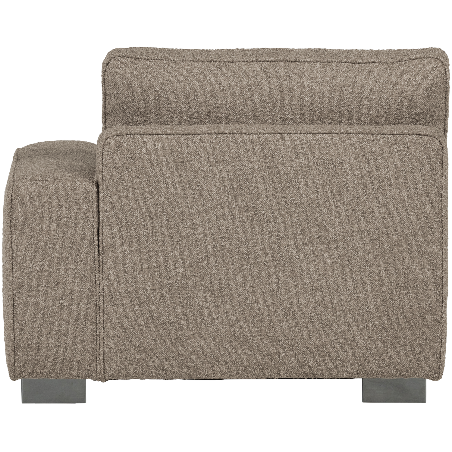Sofa LAZY - module eindstuk rechts beige bouclé