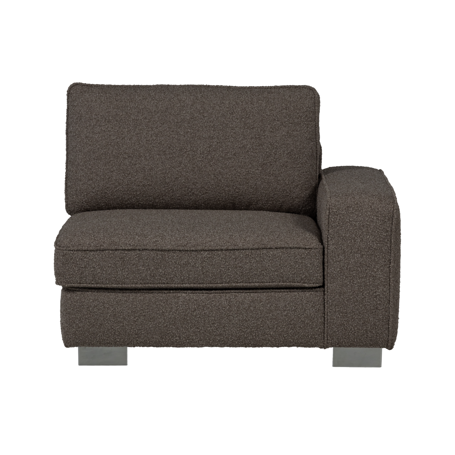 Sofa LAZY - moduł końcowy prawostronny antracytowy bouclé – Woood