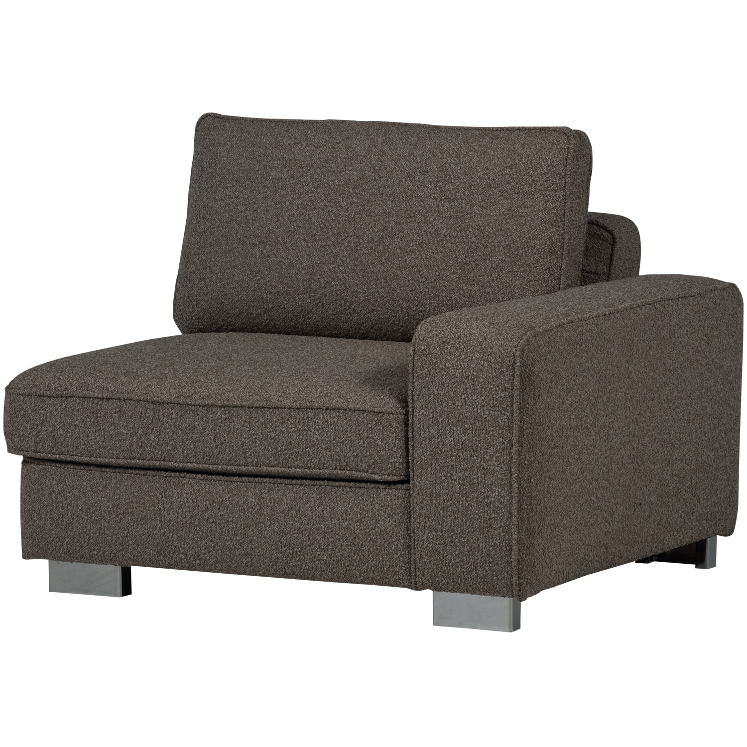Sofa LAZY - moduł końcowy prawostronny antracytowy bouclé – Woood