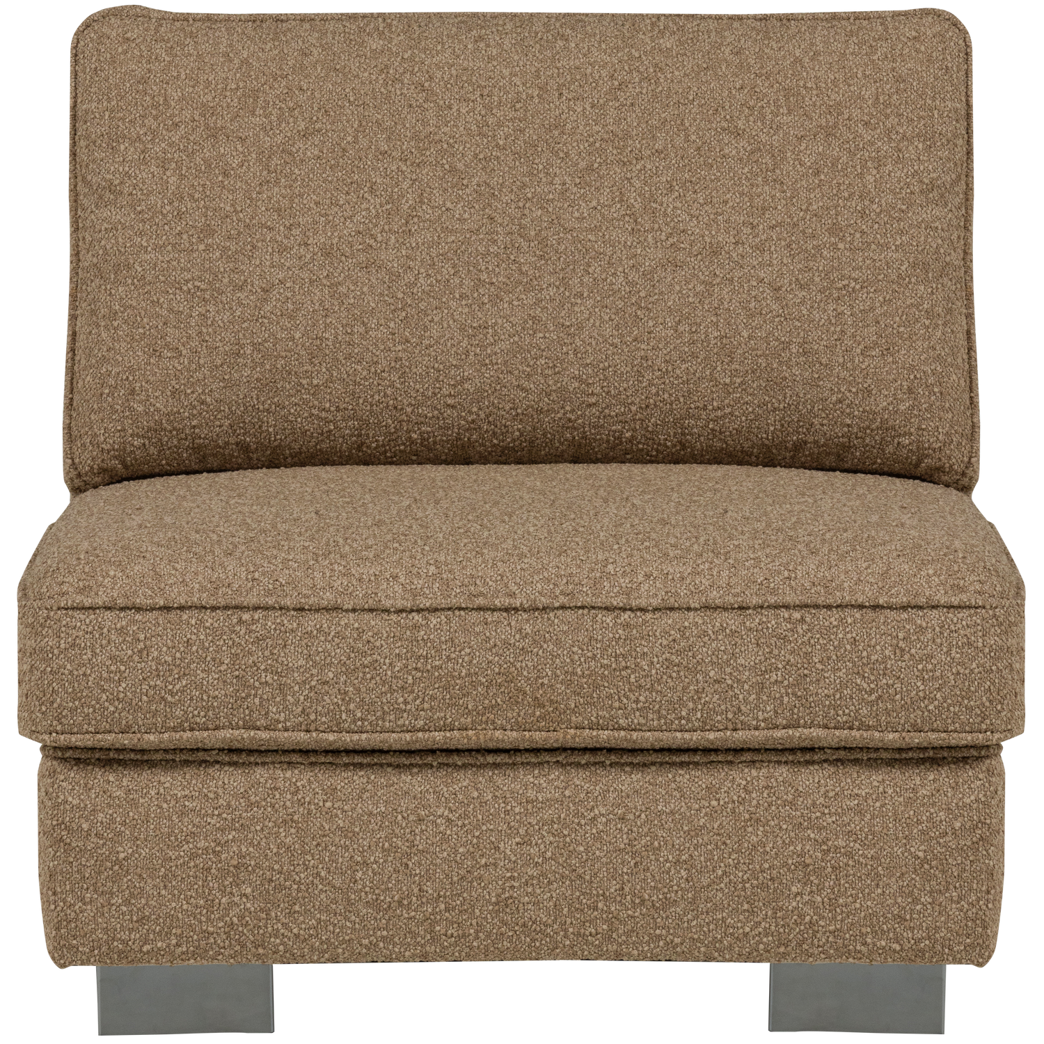 Fotel / moduł LAZY brązowy bouclé – Woood