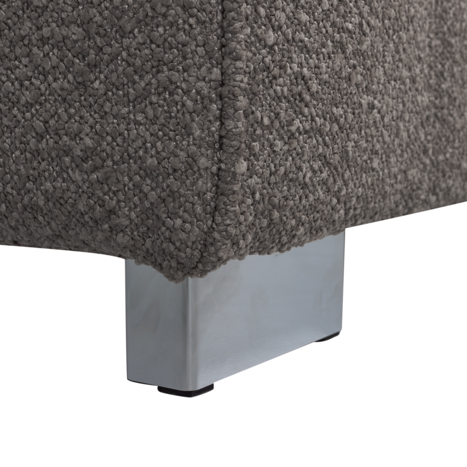 Fotel / moduł LAZY antracytowy bouclé – Woood
