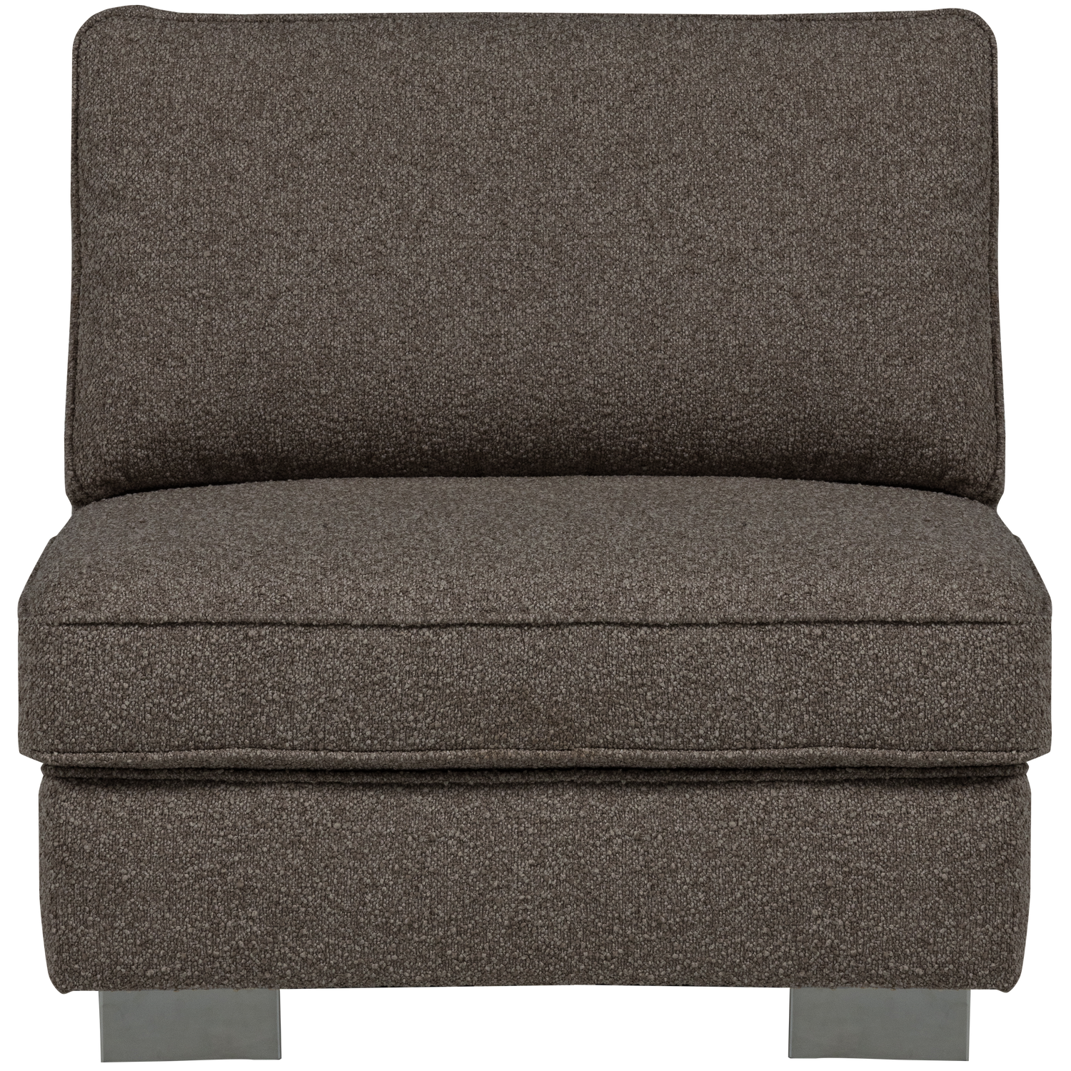 Fotel / moduł LAZY antracytowy bouclé – Woood