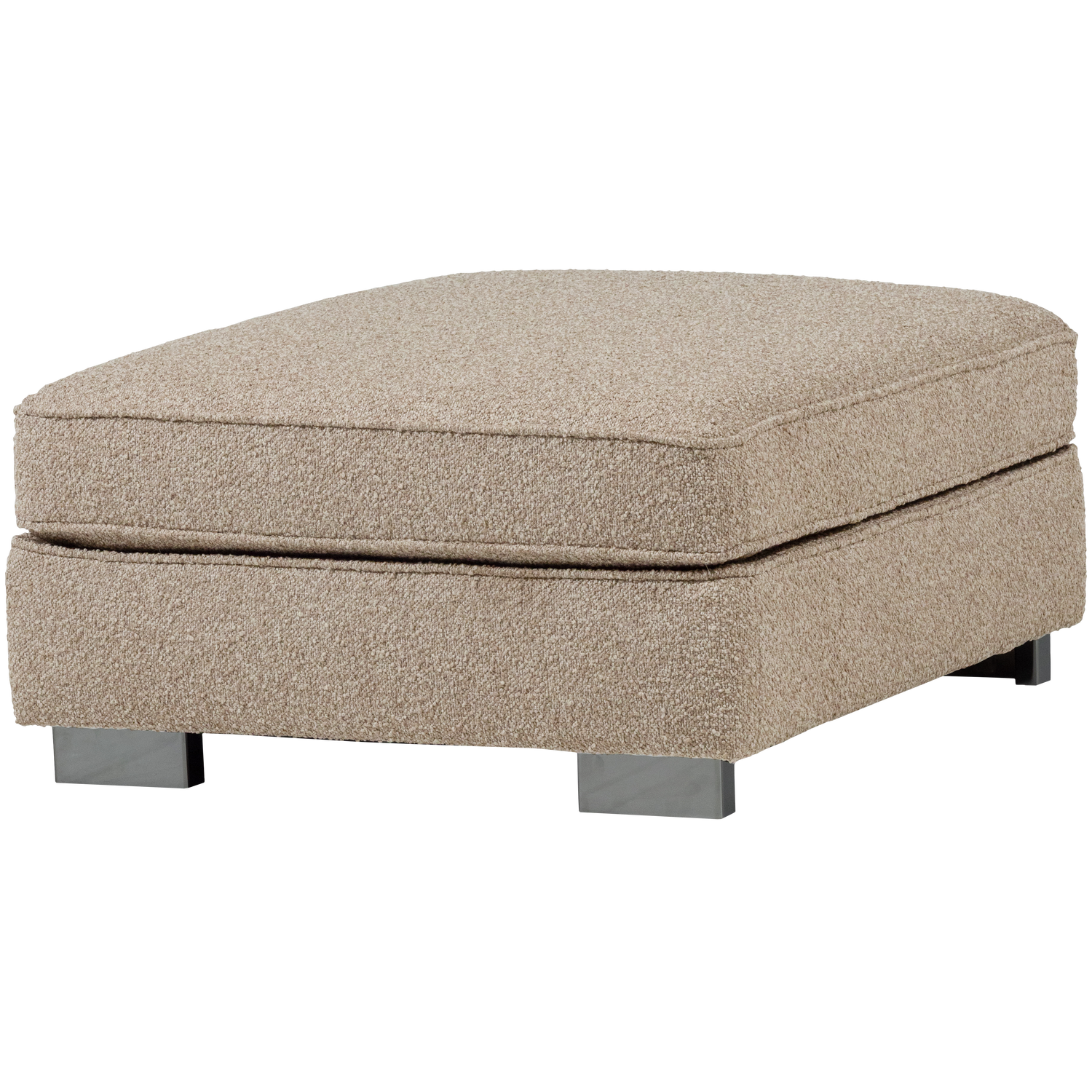 Puf LAZY piaskowy bouclé – Woood
