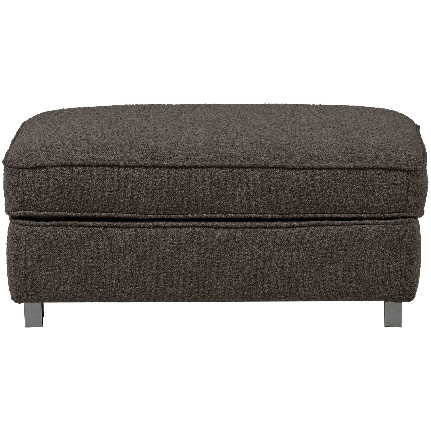 Puf LAZY antracytowy bouclé – Woood